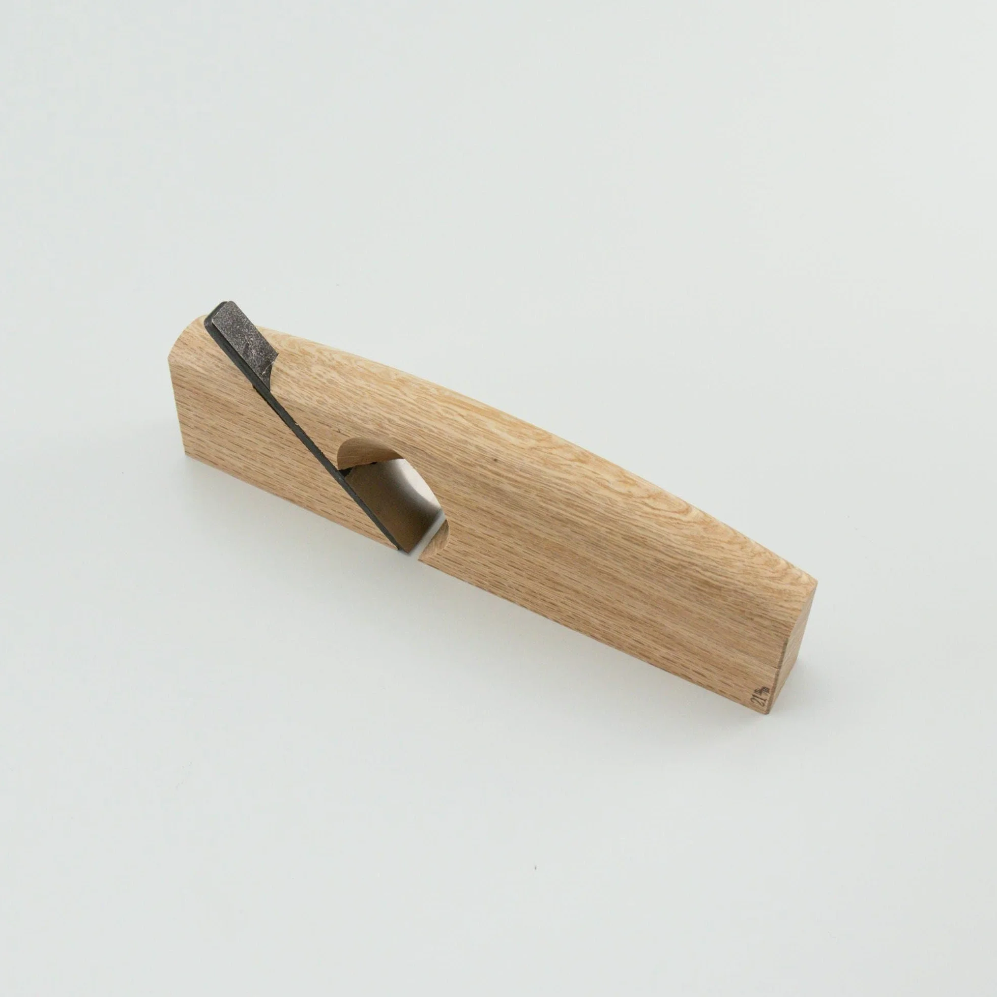 Cepillo manual japonés Wazakura, acero al carbono, cepillo de bloque manual de 18 cm, acabado en madera natural, herramienta para trabajar la madera (21mm)