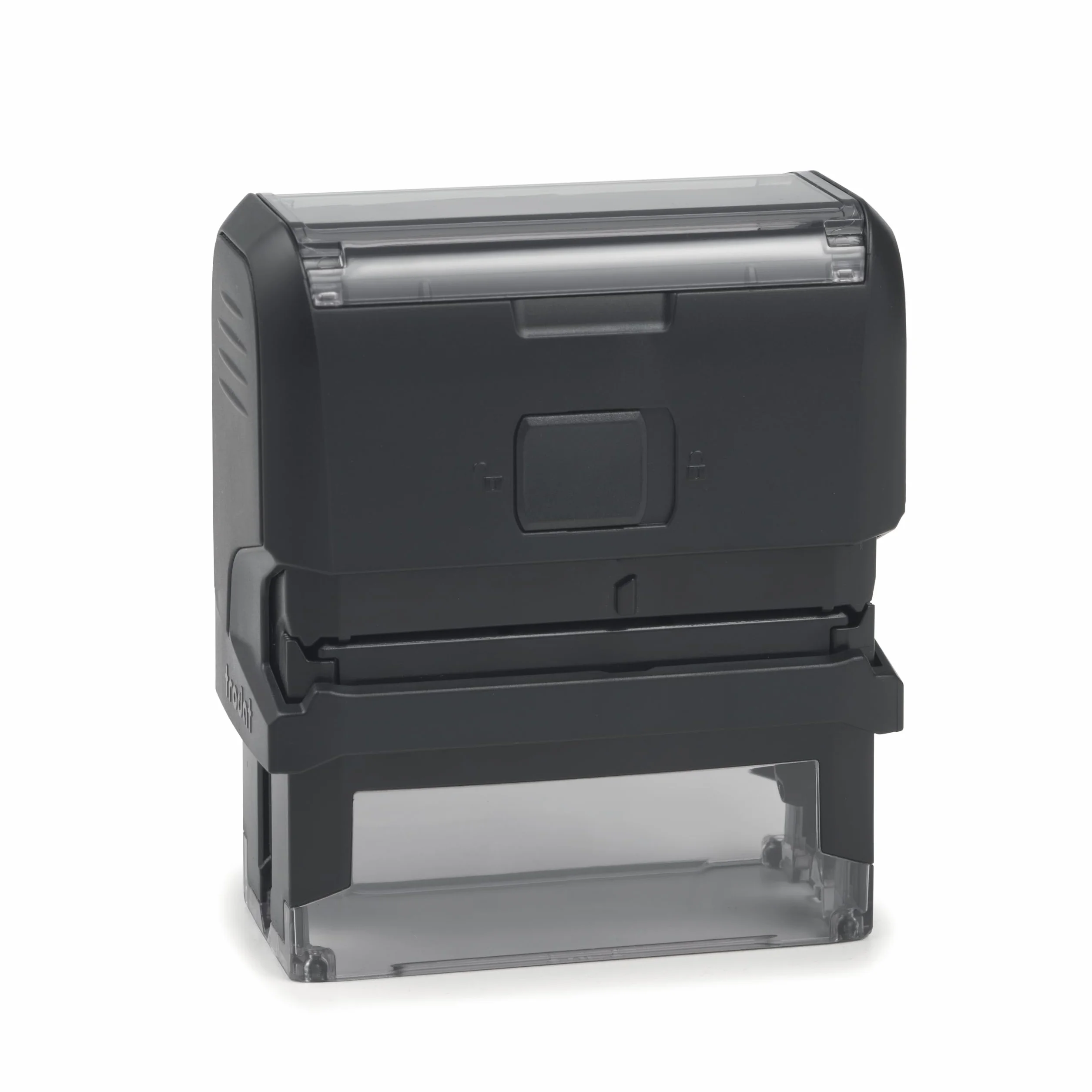 TRODAT 4913 Sello de Caucho Automático 55x20 mm Personalizado con Logo y Texto Negro