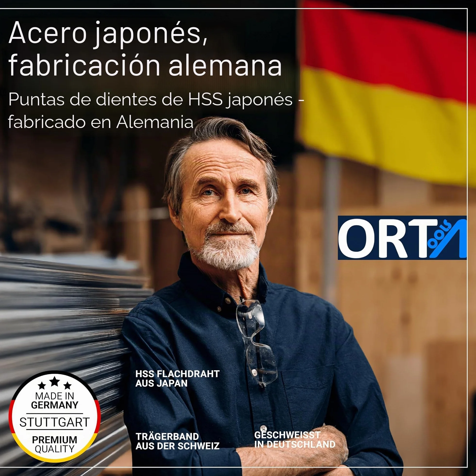 Orta - 3 unidades - 1140 x 13 x 0,65 x 10/14 ZpZ - Bi-metal M42 HSS | Hoja de sierra de cinta para acero, acero inoxidable, acero dulce... | Adecuado para sierra de cinta Güde MBS 105 V