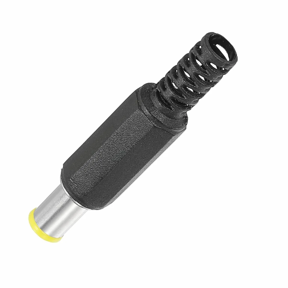 Conector macho CC de 6,0 x 4,4 mm, conector de soldadura macho de 6,0 mm x 4,4 mm, enchufe de alimentación CC, adaptador de conector de barril DIY