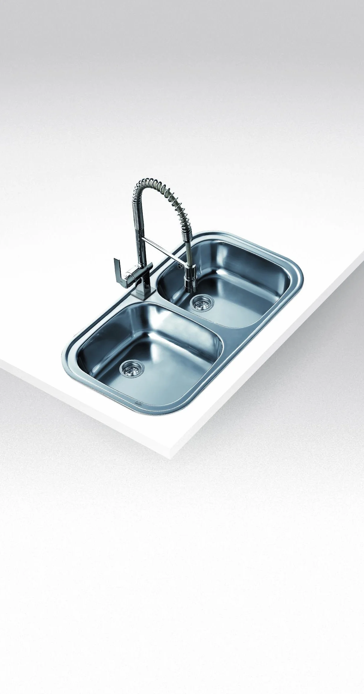 TEKA Fregadero Encastrado 2 Cubetas en Acero Inoxidable - Profundidad 170 mm - Válvula Canasta 3 1/2 - Mueble de 80 cm - Stylo 2C