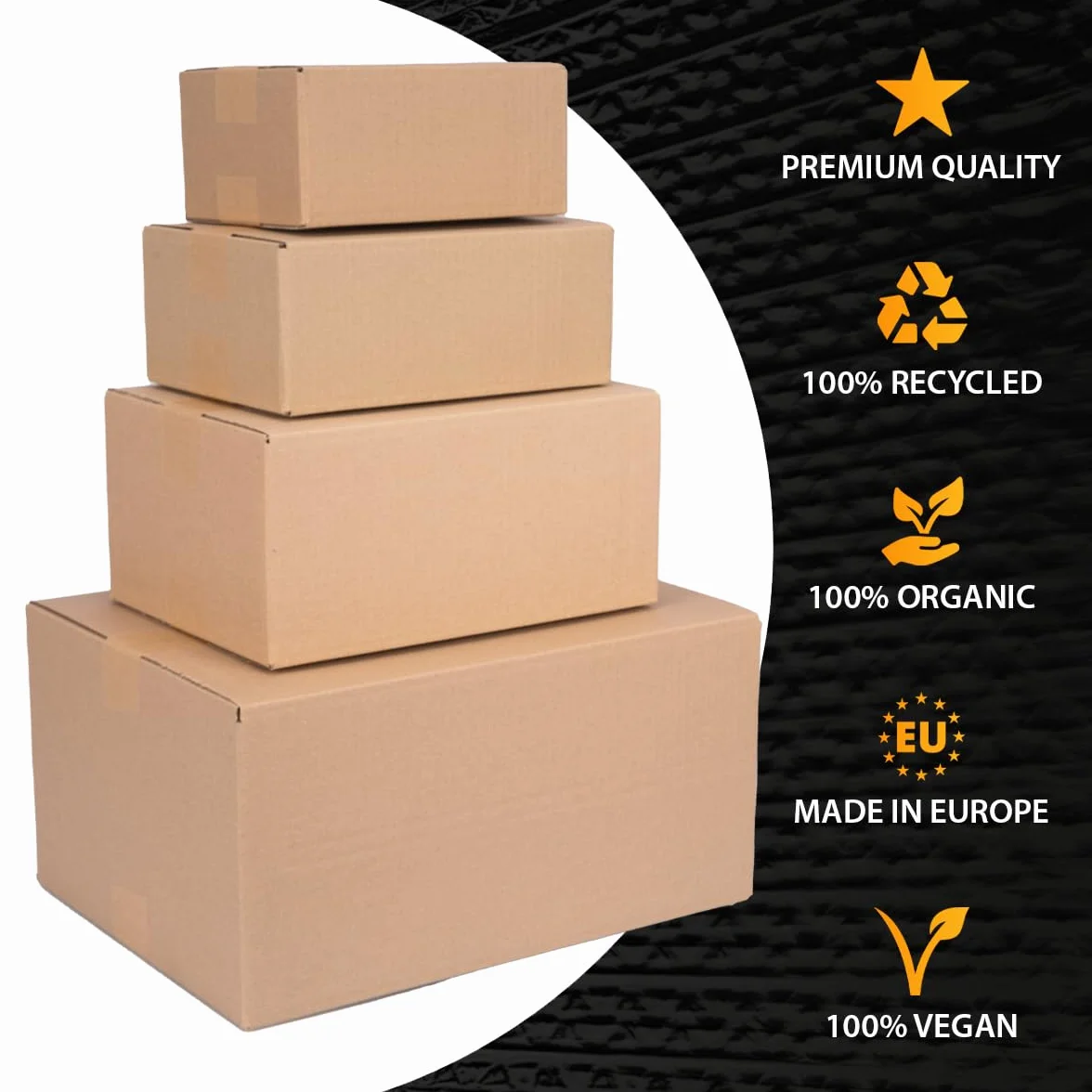 verpacking cajas plegables de cartón 350 x 240 x 150 mm KK 70 marrón [Tamaño y cantidad seleccionables] de pared simple cajas medianas 25 unidades