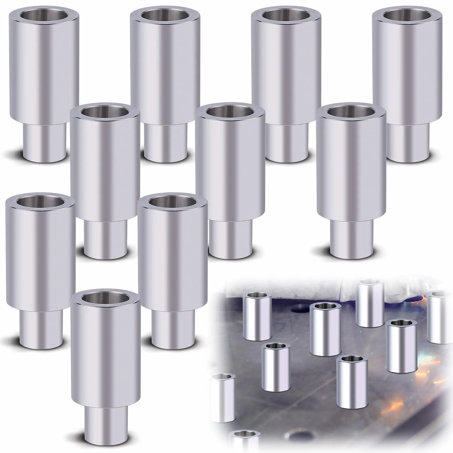 10 pines de fijación para mesa de soldadura, 1.5 x 1 x 5/20.3 cm, accesorios de mesa de soldadura, accesorios de aleación de aluminio, kit de fijación para pines de alineación de mesa de soldadura