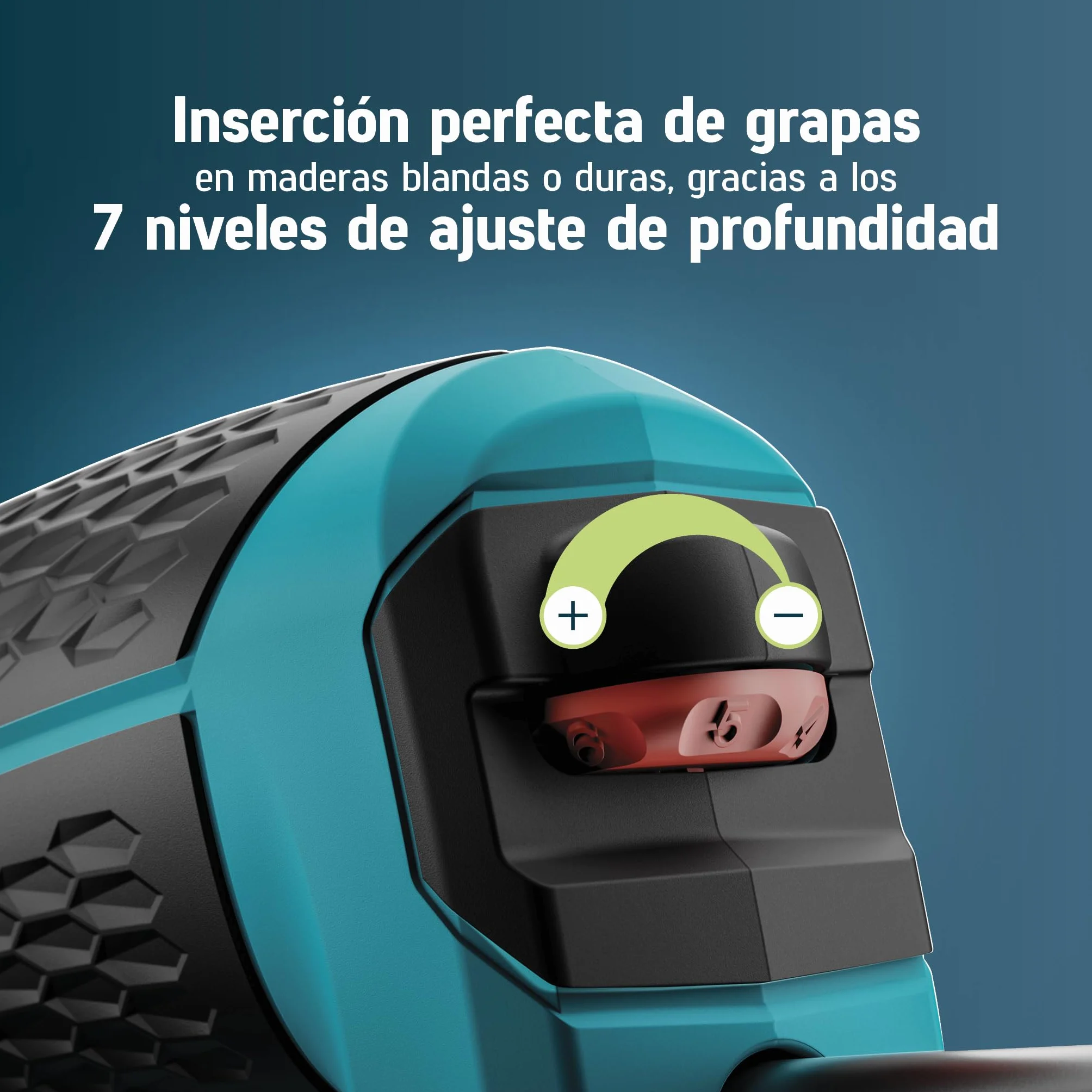NOVUS TOOLS Juego de grapadora eléctrica J-150 con 1800 grapas, grapadora profesional y pistola de clavos con regulación de la fuerza de impacto, tope de distancia y mecanismo de carga inferior