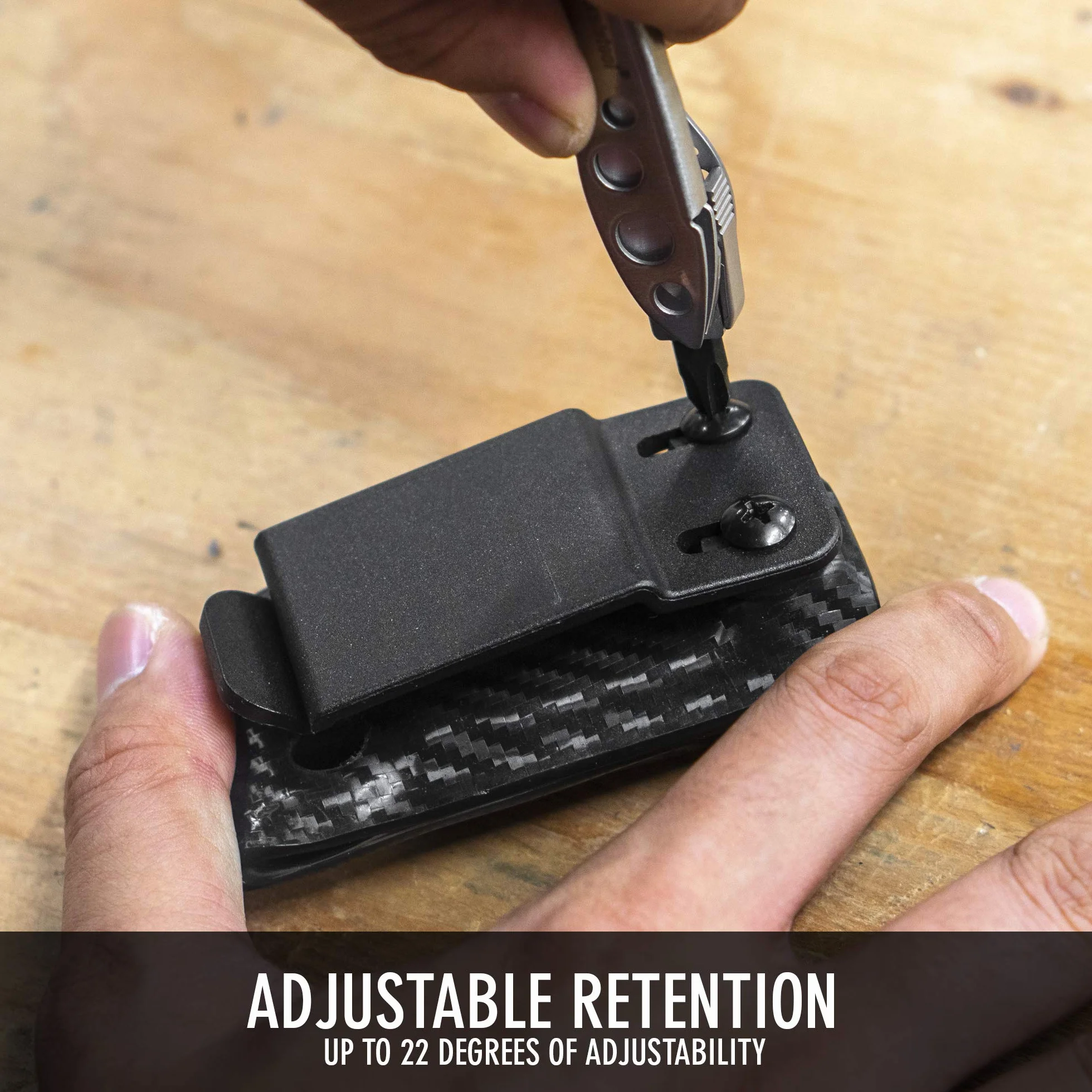 Clip & Carry Kydex - Funda Multiherramienta para LEATHERMAN Surge, Fabricada en Estados Unidos (Multiherramienta no incluida) EDC Multi Herramienta Funda para Soporte (Negro)