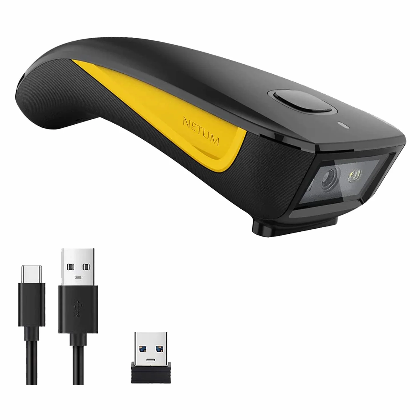 NETUM Escáner de código de Barras 1D 2D inalámbrico, Bluetooth QR escáner de Bolsillo portátil, para inventario para tabletas, iPhone, iPad, Android, iOS, PC y POS - C750