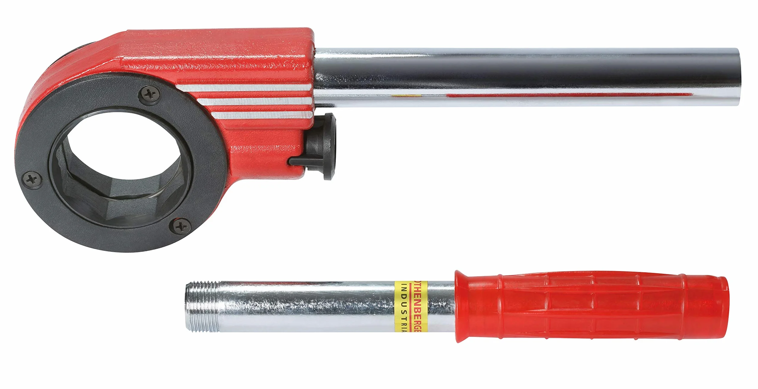 Rothenberger Industrial 070664E BSPT - Carraca de roscar (1/4-1-1/4", diámetro de la carra), color negro