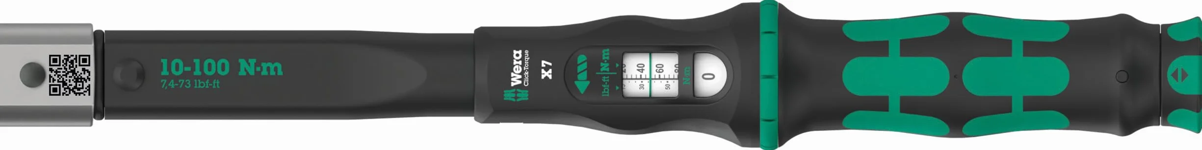 Wera 05075657001 Click-Torque X 7 Llave dinamométrica para herramientas enchufables, 10-100 Nm, 14x18 x 10-100 Nm