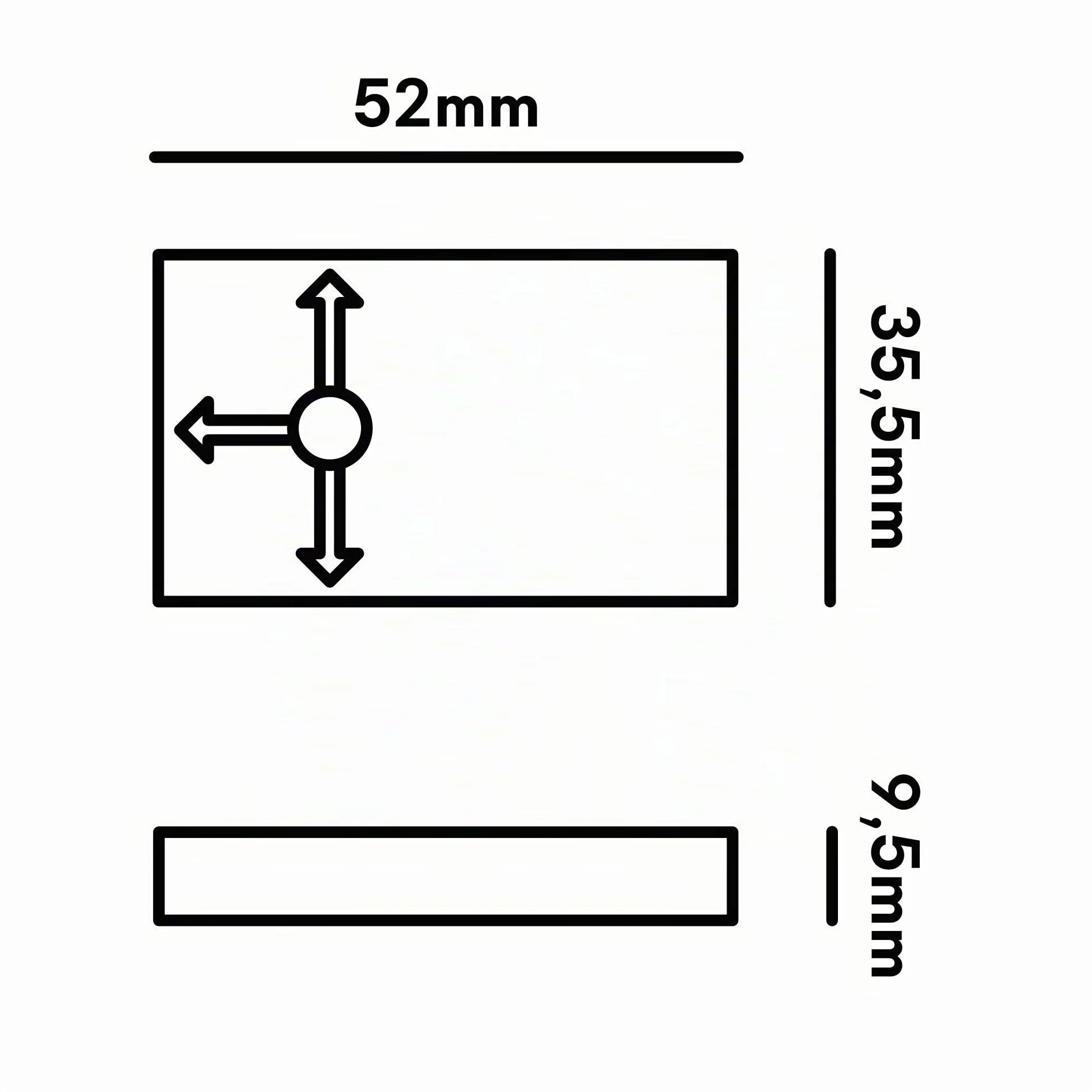 Interruptor táctil led atenuable de madera invisible 12 V/50 W / 4,16 A como máximo, empotrable en muebles