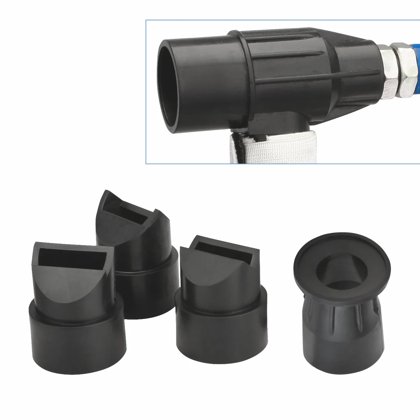 Güde Pistola de chorro de arena DL con recuperación, 750 ml (demanda de aire comprimido 350 l/min, 3 bar, IG 1/4", carcasa y ventosa de aluminio, 5 boquillas de chorro, para grano 0,2 – 0,8 mm