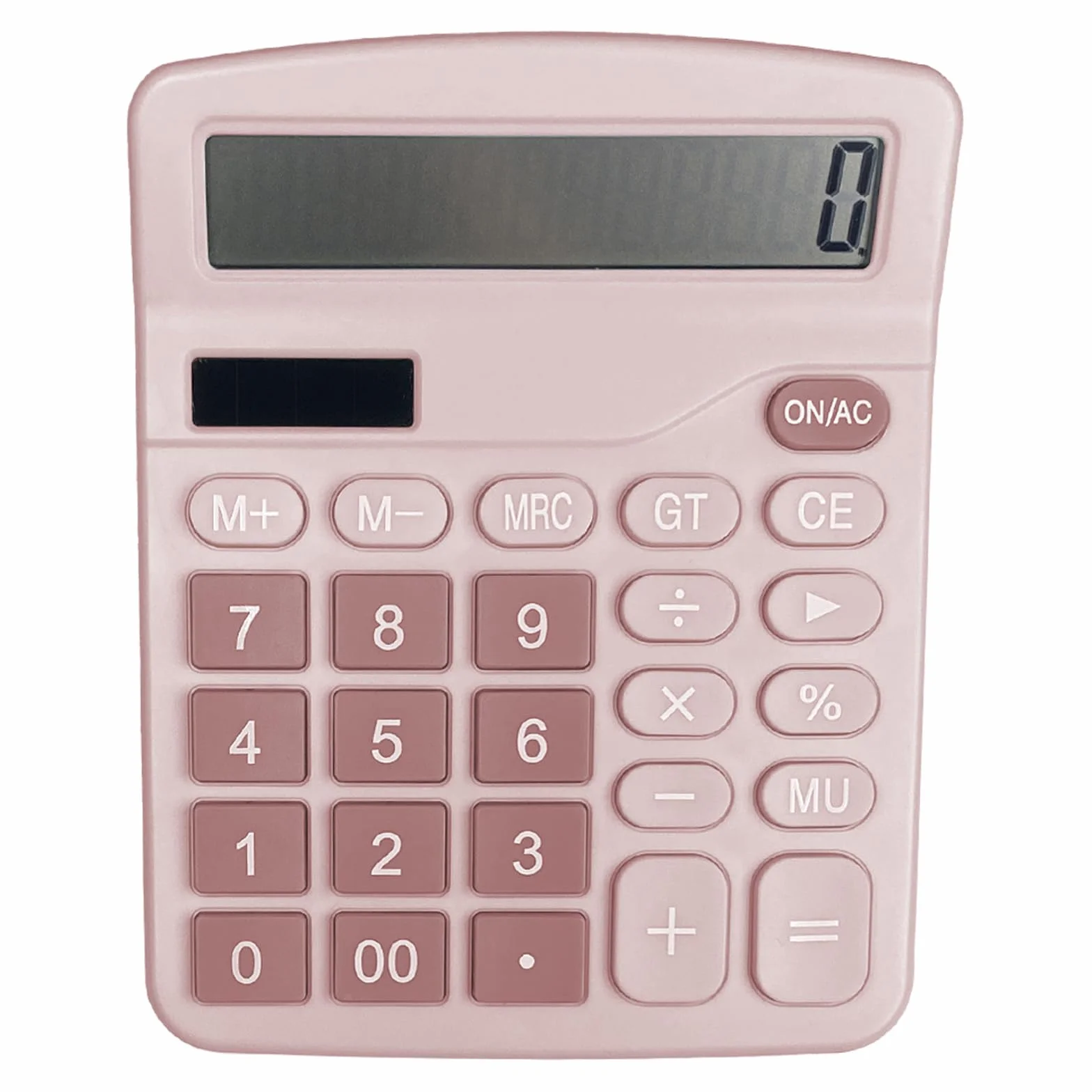 Gvolatee Calculadora Financiera 12 Dígitos LCD Grande Rosa