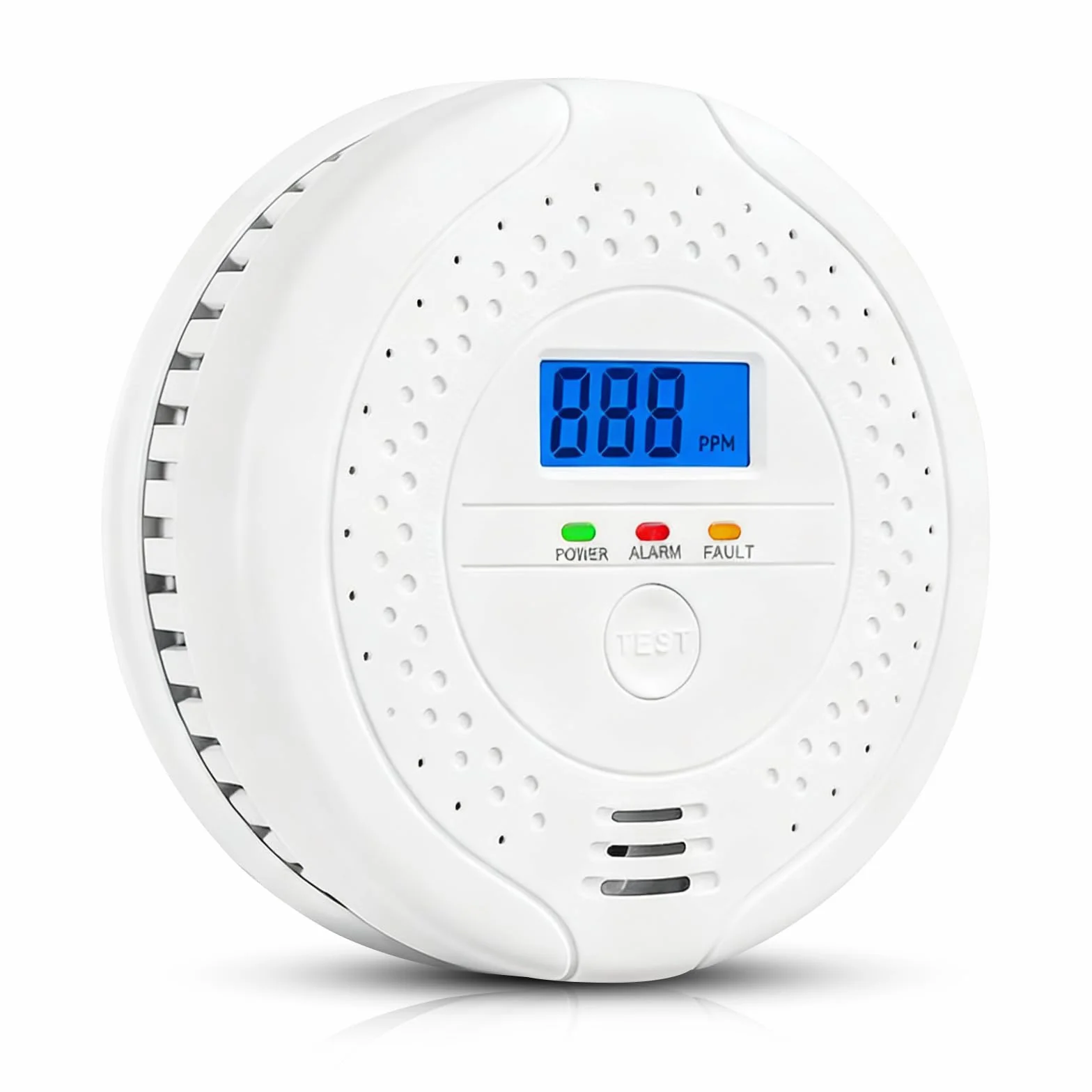 Detector de Monóxido de Carbono, Detector de CO, Pantalla LCD Digital, Alarma de 85 dB, Detector CO con Batería Reemplazable, Portátil para Hogar, Caravana, Viajes