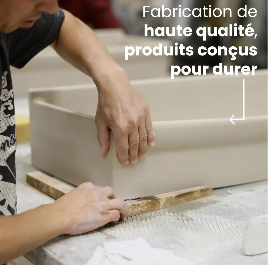 JACOB DELAFON Fregadero Cerámico de Cocina con 1,5 Pozas Muy Duradero e Higiénico Fácil Limpieza y Mantenimiento Reversible (Grifería a Izquierda o Derecha) Medidas 100x50 cm Color Blanco ESC02-00