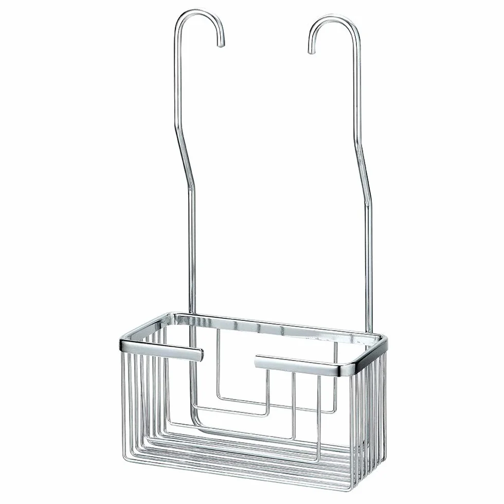 Kibath Cesta Portageles Estante de ducha para colgar en grifería. Sistema antibalancelo. Facil instalacion sin hacer agujeros ni taladros.