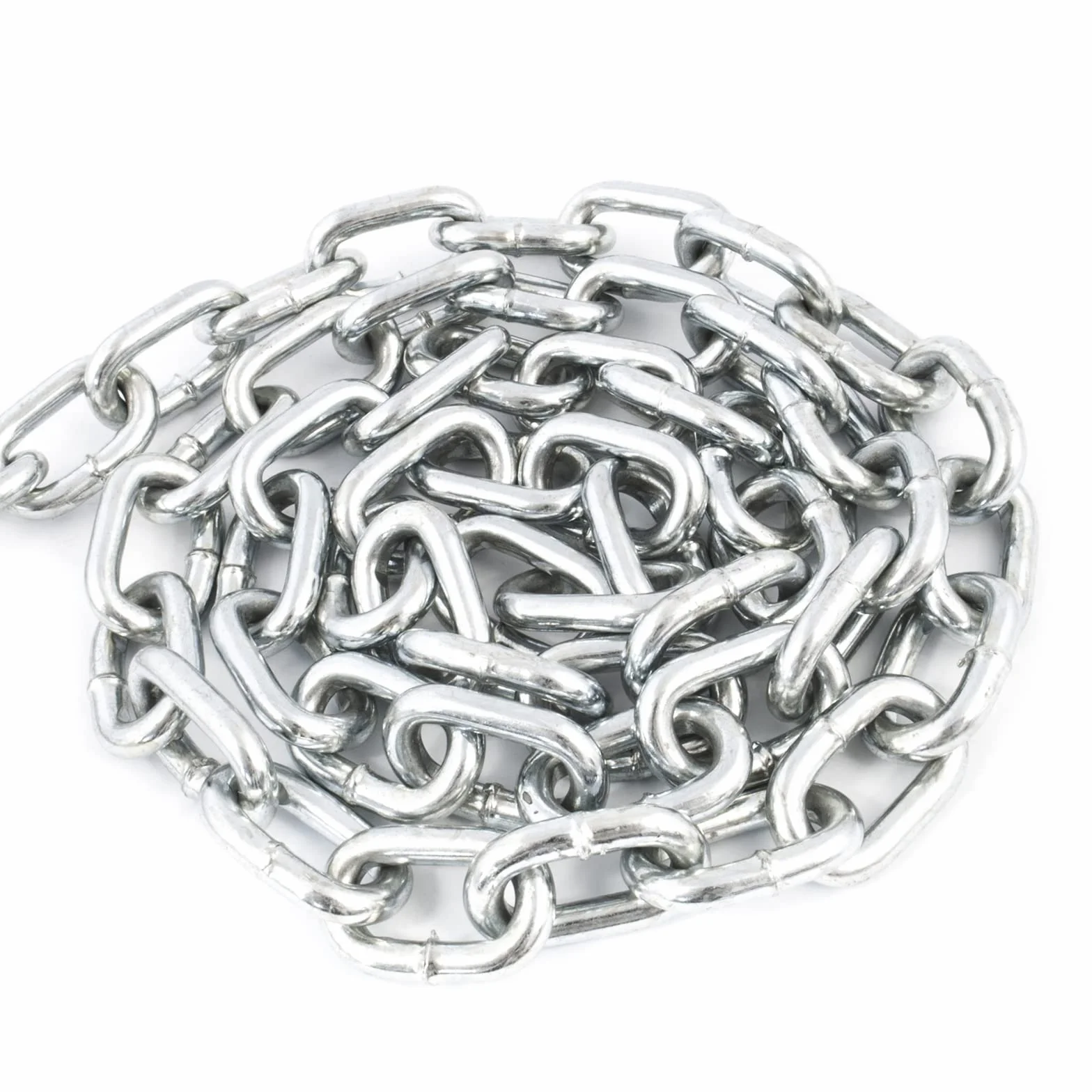 Cadena acero galvanizado, enlace corto