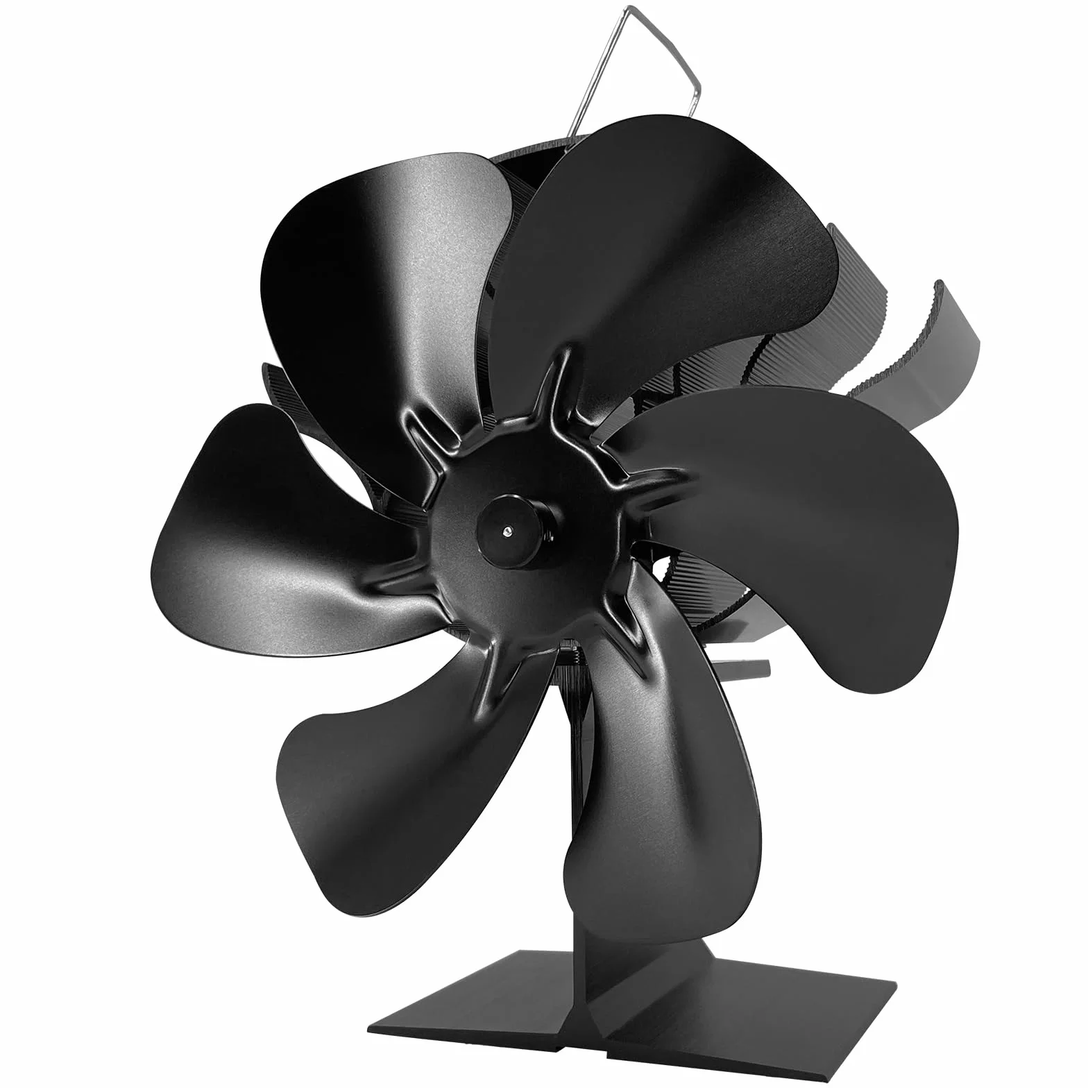 Ventiladores de estufa para chimeneas，Ventiladores de chimenea, 6 piezas, Ventiladores de chimenea de 6 piezas, Ventiladores de estufa de leña/chimenea/chimenea (Estándar)