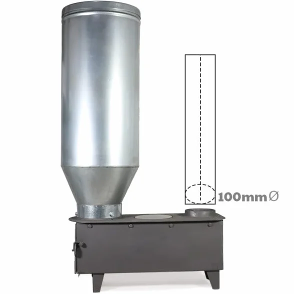 Estufa policombustible sin electricidad sistema tomás para pellet, cascara de almendra, hueso de aceituna
