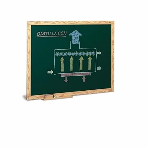 Faibo - Pizarra lacada, marco de madera, dimensiones 90 x 120 cm, color verde
