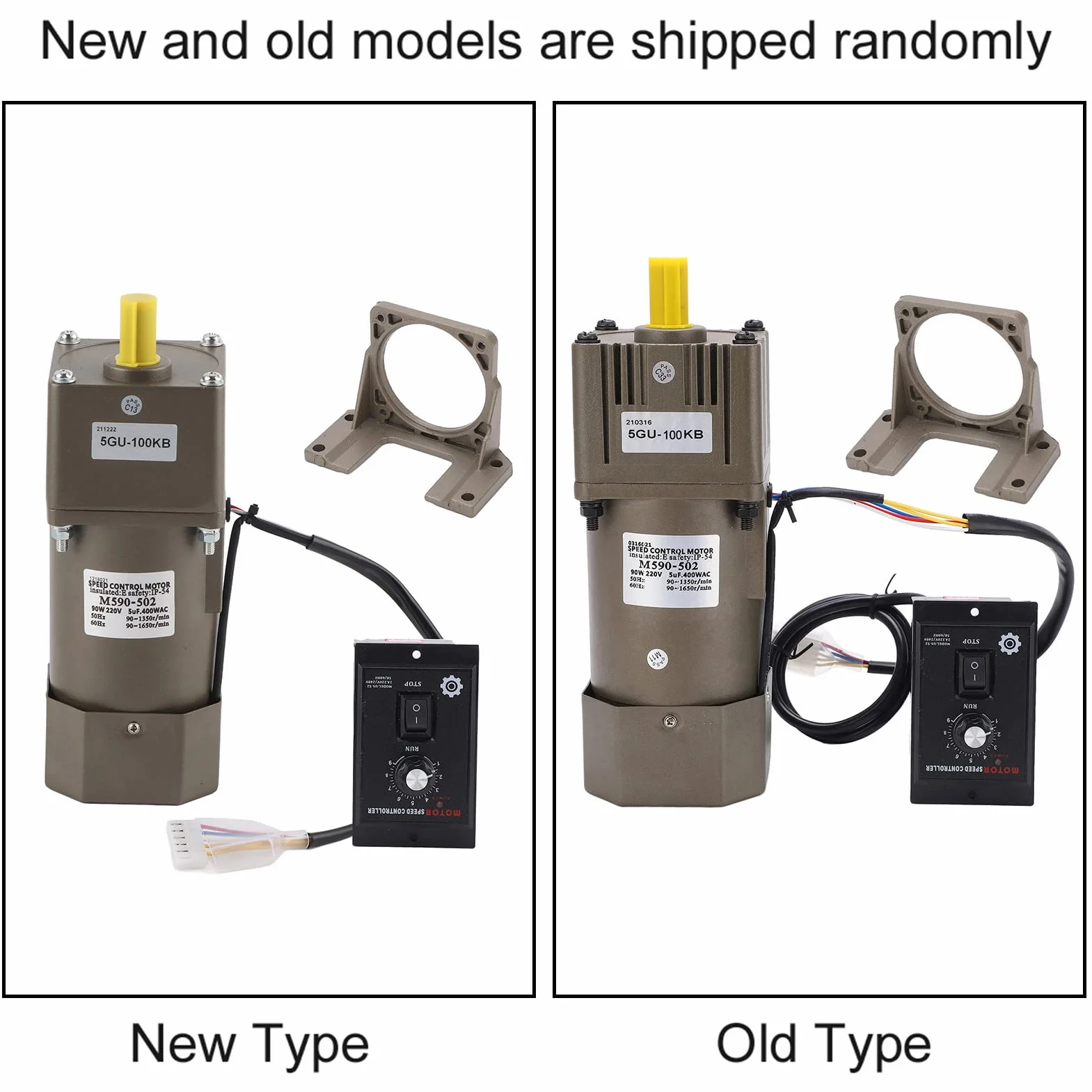 Motorreductor de CA 220V 90W Velocidad Ajustable Monofásico 100K