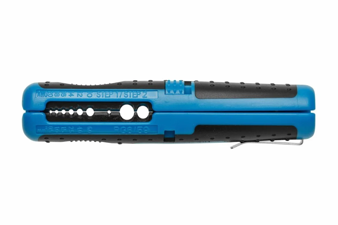 Högert Technik Herramienta pelacables profesional de 122 mm, universal, 0,5 – 6,0 mm, herramienta electricista, pelacables
