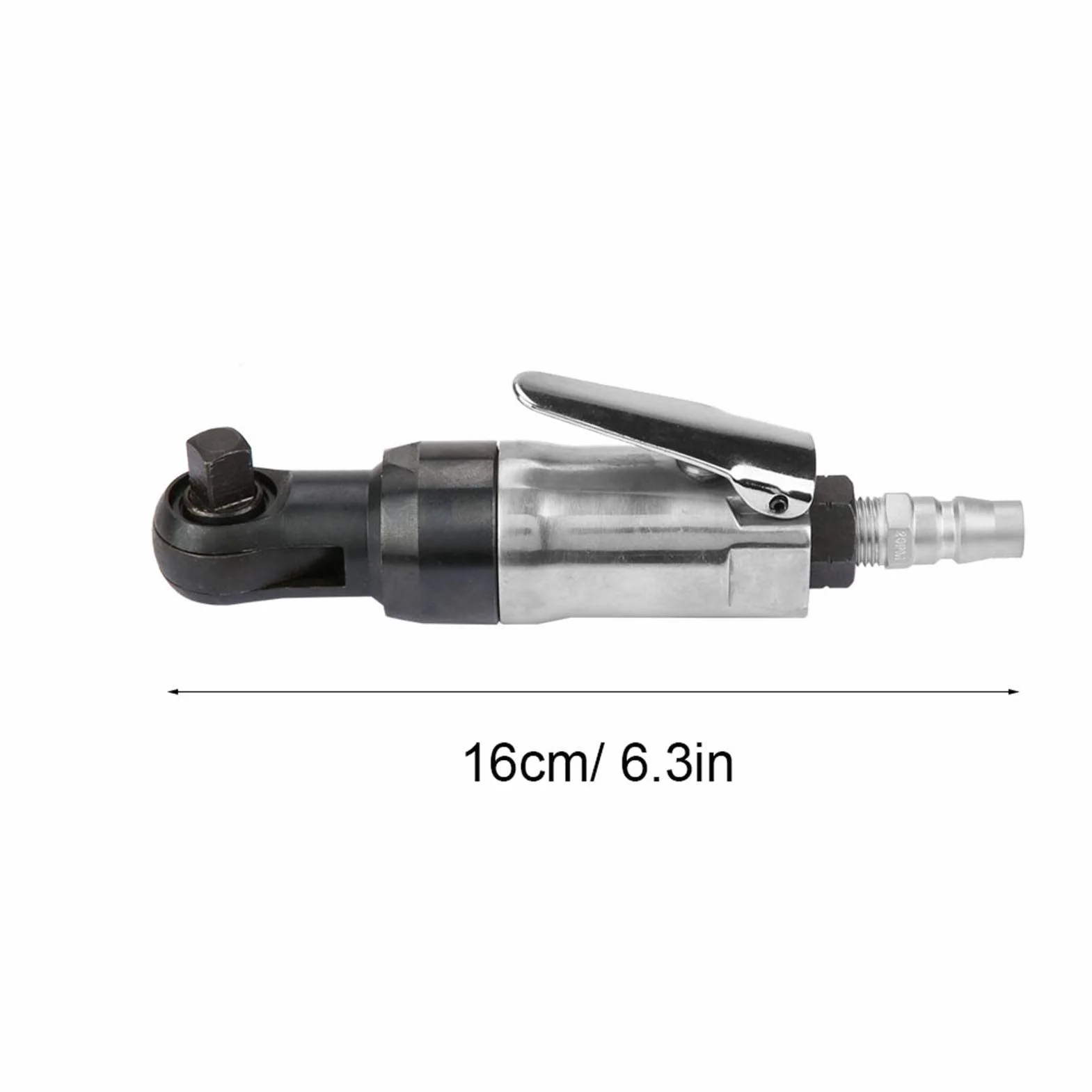 Regun llave de carraca Neumática, Atornillador de trinquete de aire comprimido, Mini Llave Neumática de Trinquete, adelante y atrás, 1/4" para fabricación de maquinaria y la industria automotriz