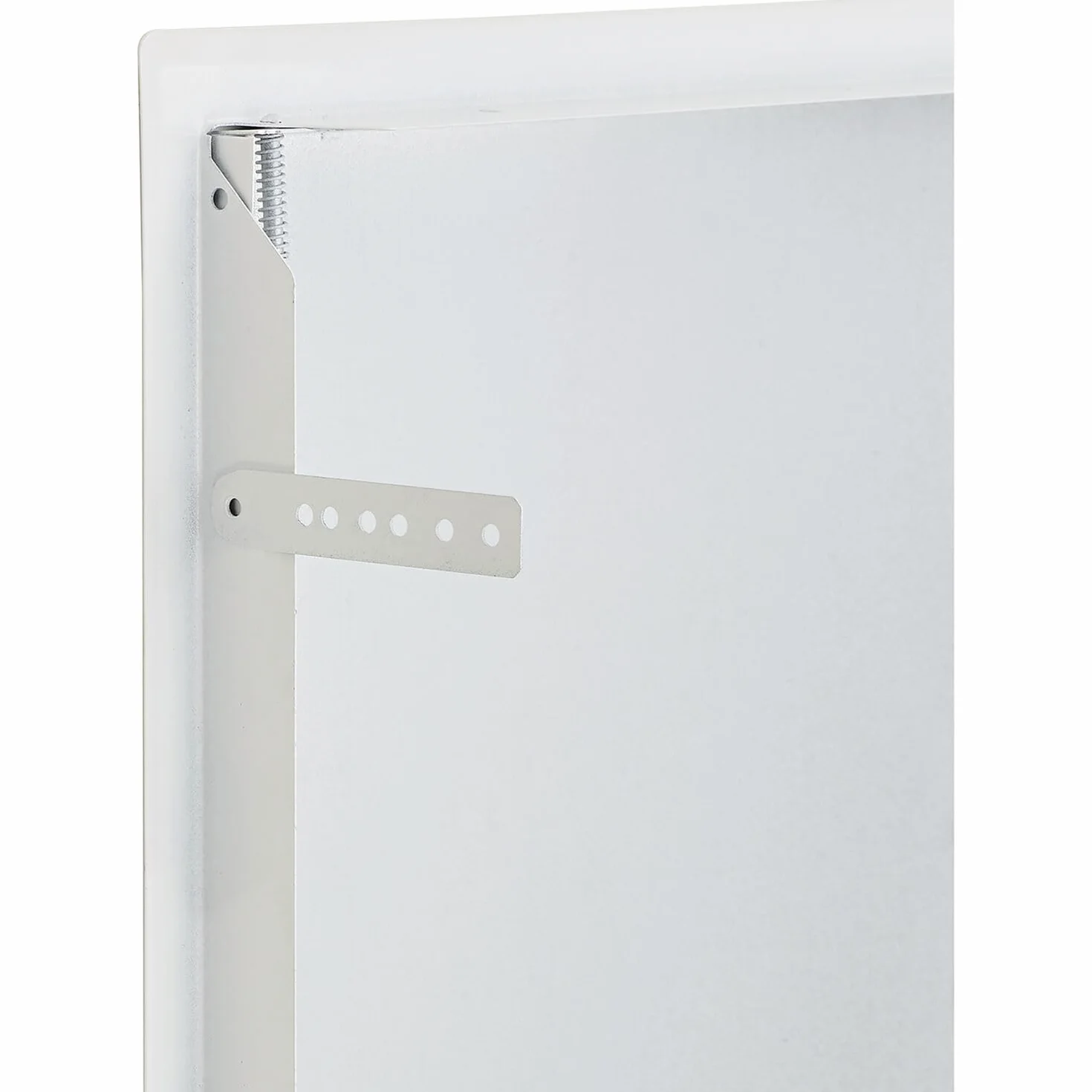 Puerta de inspección, chapa de acero, blanca con resorte, 40 x 40 cm