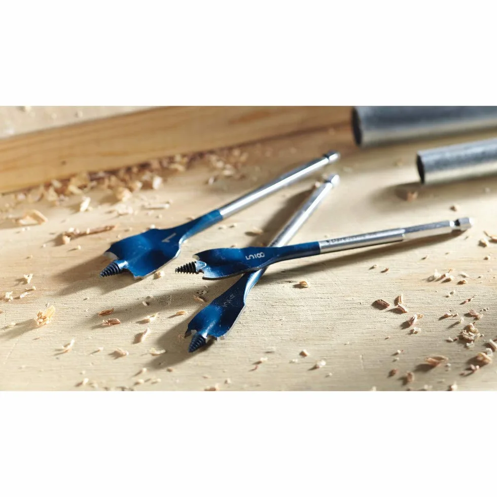 BOSCH DSB5012 - Juego surtido de 12 puntas de pala Daredevil, vástago hexagonal de 1/4 pulgadas, ideal para aplicaciones de perforación rápida en madera