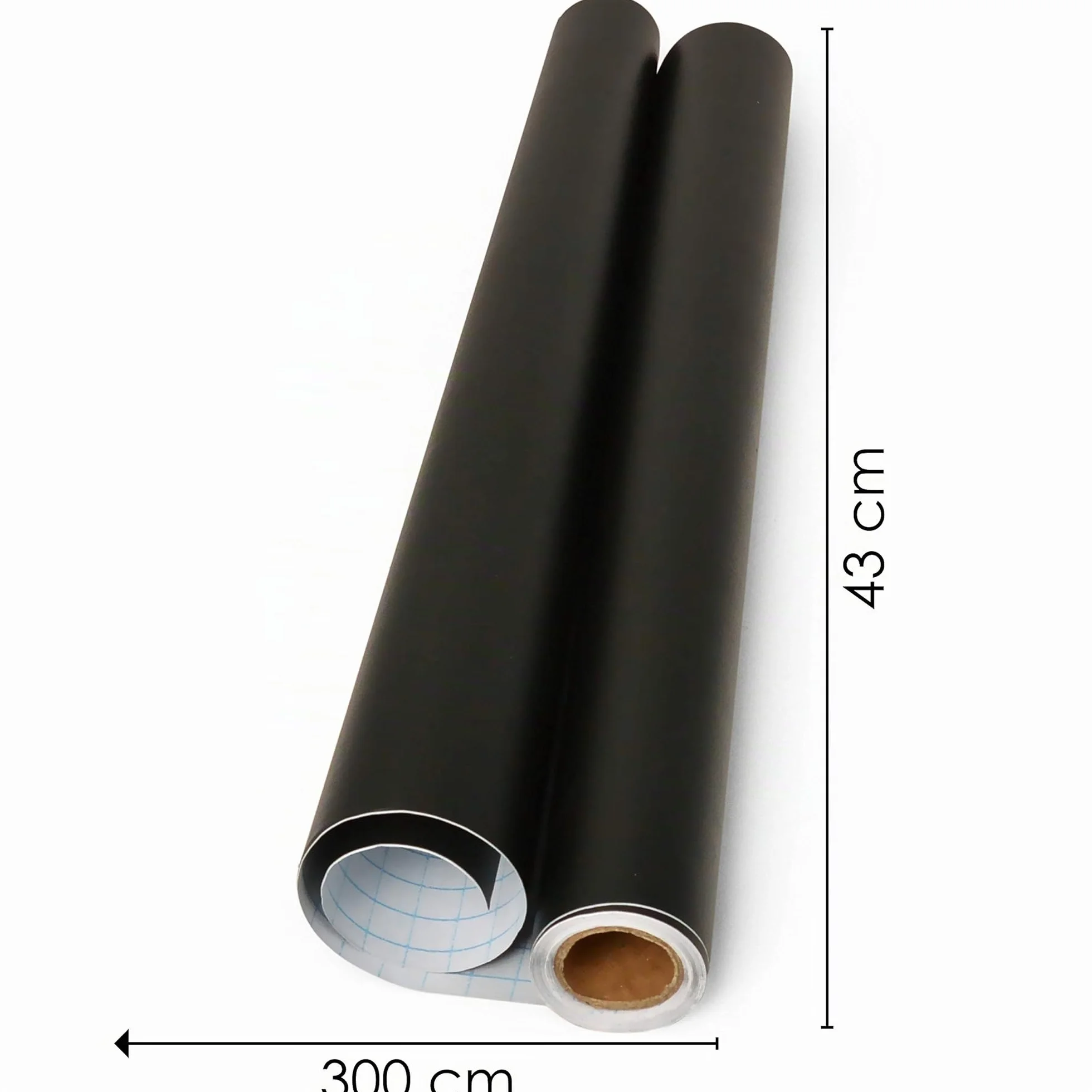 OfficeTree Vinilo Pizarra Adhesivo 43 x 300 cm - Pizarra Negra Adhesiva