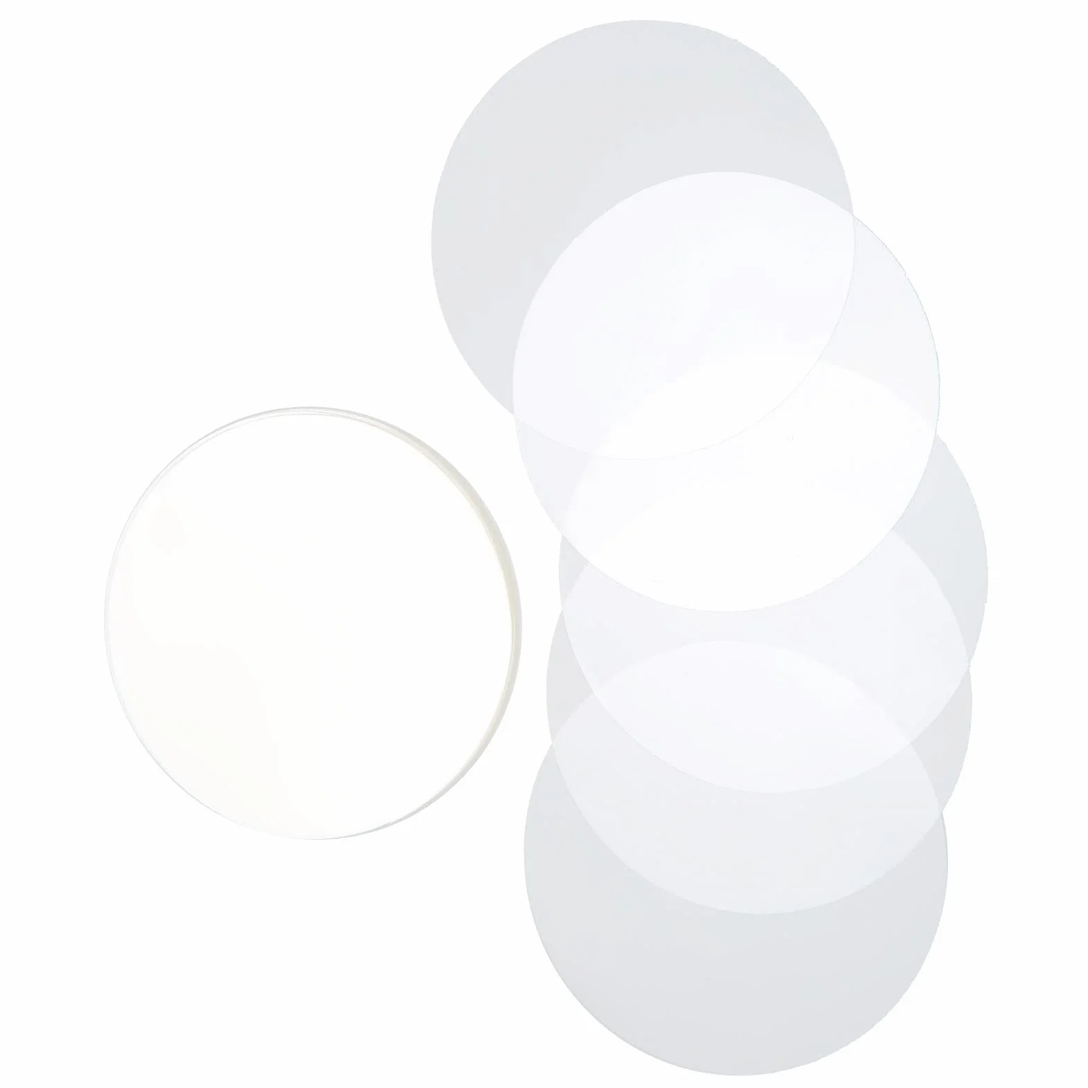 Película Protectora Transparente para Insignias, PVC, 32mm, Redonda, 100 Piezas