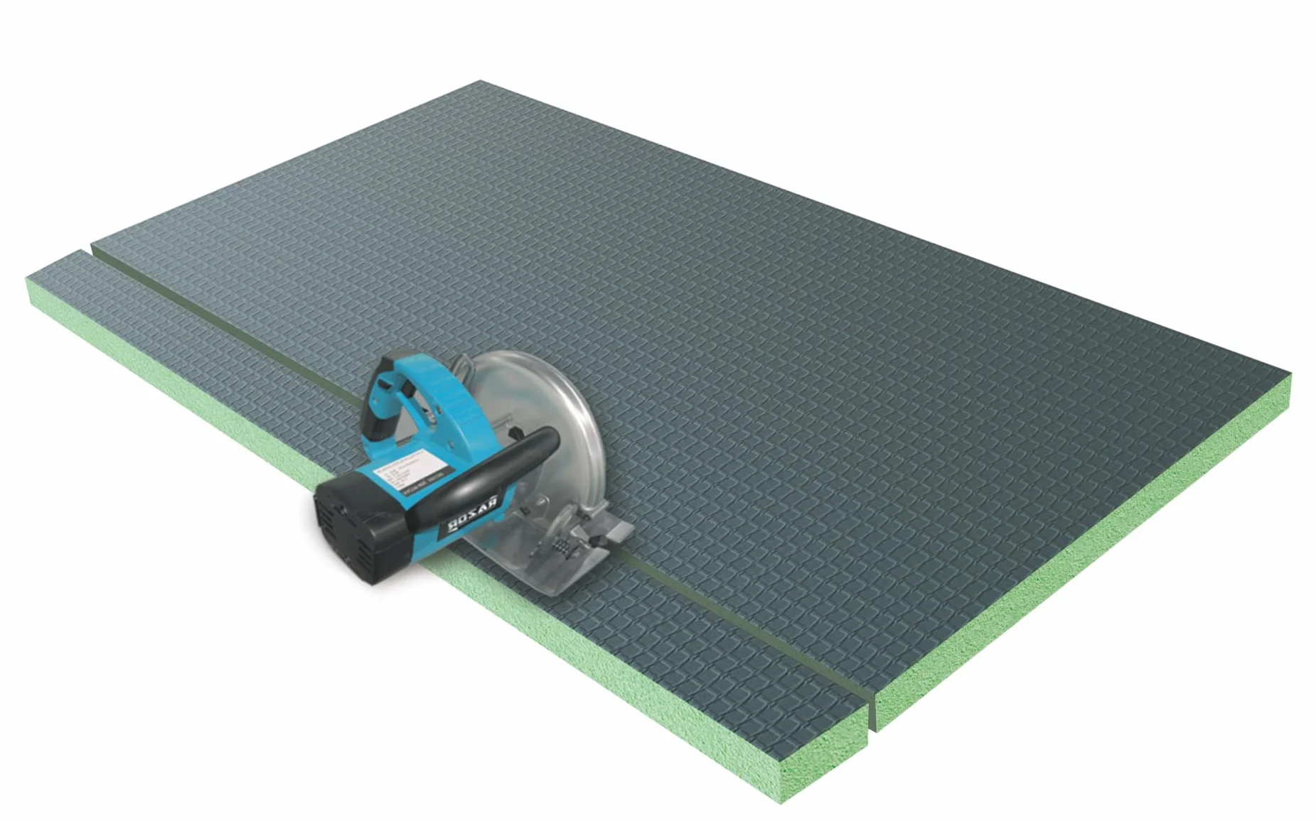AICA Tablero de respaldo de azulejos de XPS, Tablero de aislamiento impermeable, Panel de construcción, 1250x600x40mm; 4 piezas/juego