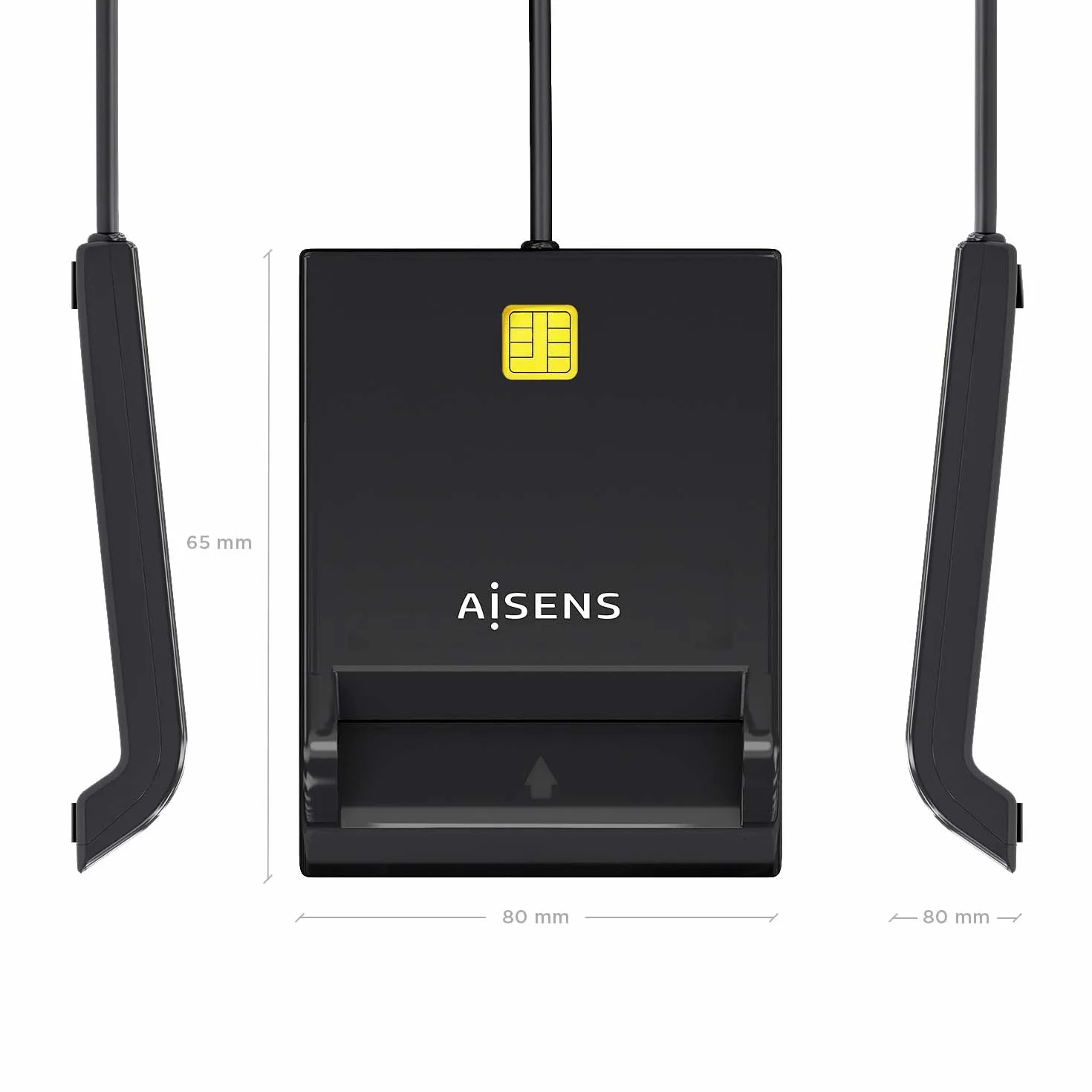 AISENS ASCR-SN06-BK Lector De Tarjeta Inteligente Dni Negro