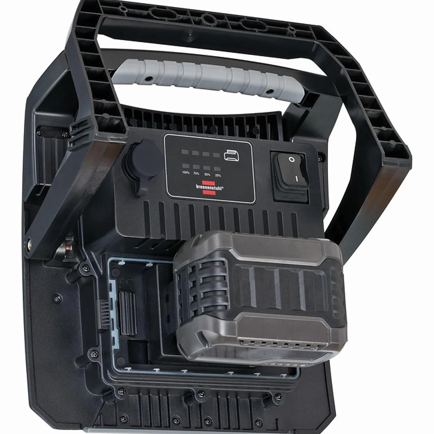Brennenstuhl Professional Multi Battery Hybrid foco LED de trabajo 6050 MH (60W, 6200lm, IP65, compatible con baterías de 18V de 10 fabricantes diferentes, 5m, sin batería)
