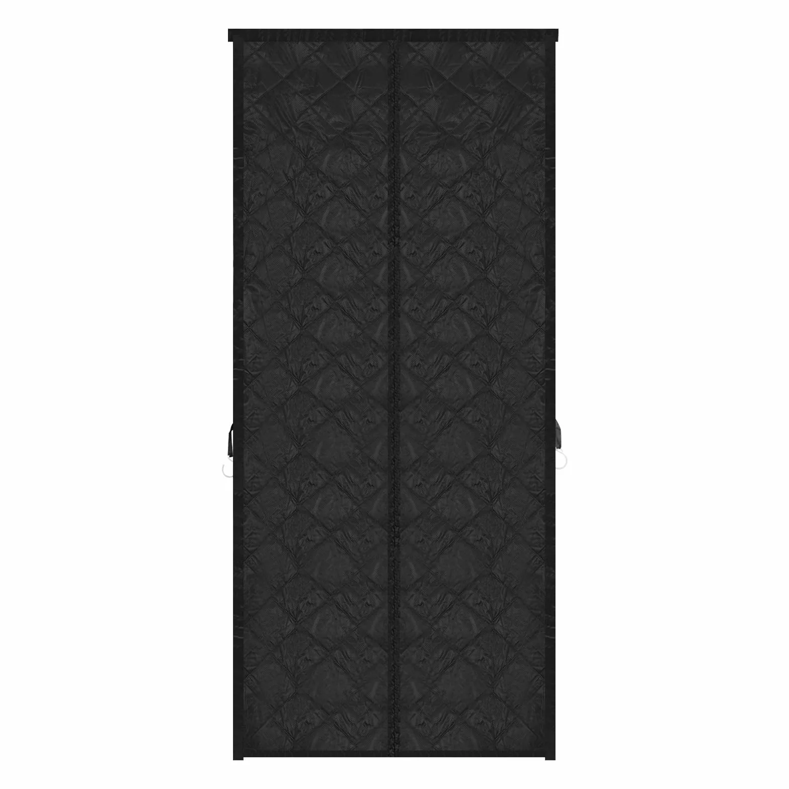 Cortina para puerta con aislamiento térmico, cortina protectora aislada, cortina térmica magnética para puerta, cortinas opacas, cortinas de privacidad (negro, largo x alto x alto 95 x 210 cm