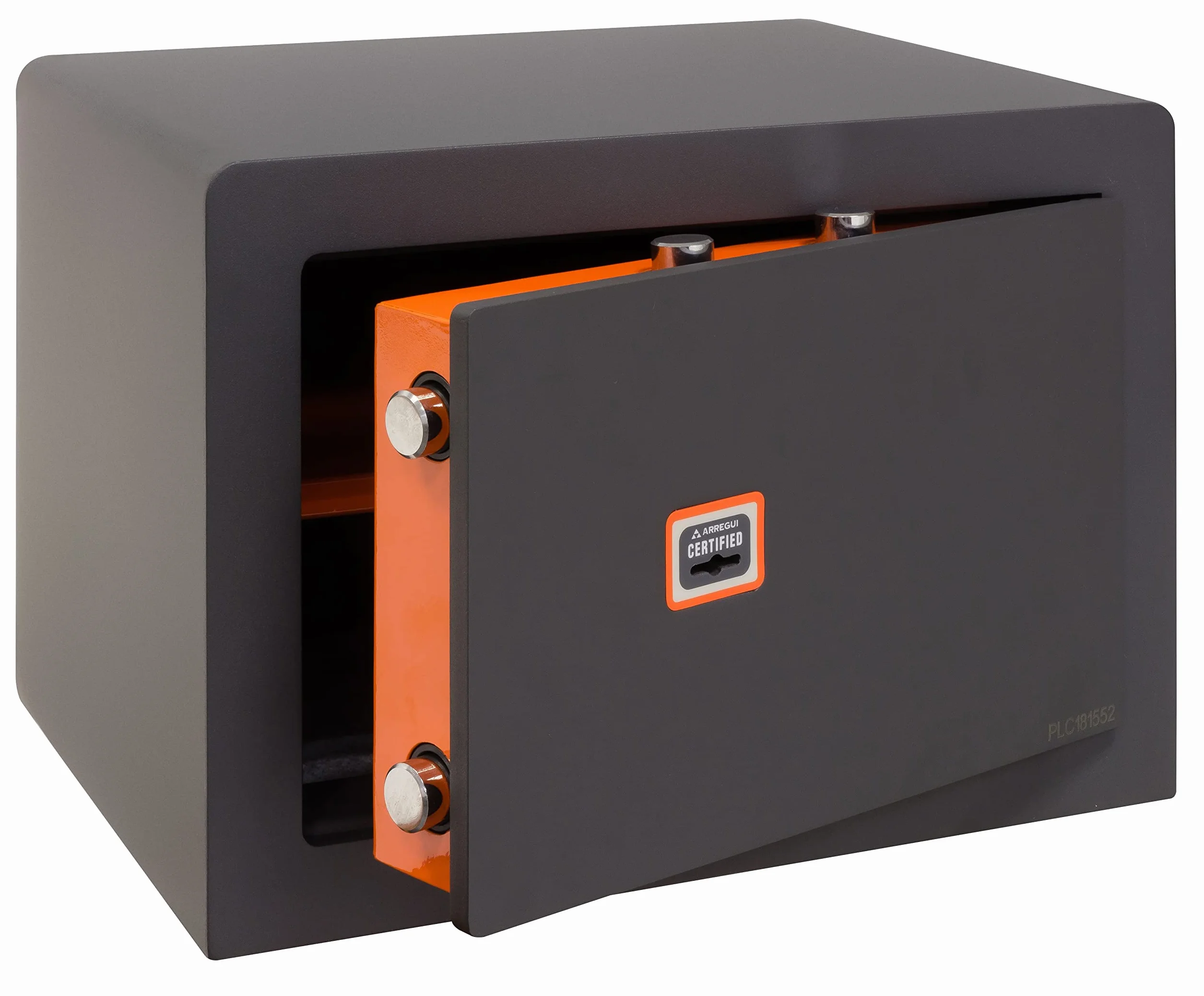 ARREGUI Plus C Caja fuerte de acero con llave | Caja de seguridad con apertura certificada de llave | Caja para casa y negocio, fácil de usar, alto nivel de seguridad (23 L - 27 x 38,5 x 30 cm)