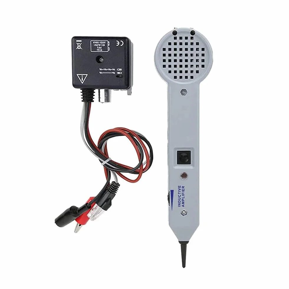 Kit de generador de tonos, rastreador de cables, probador de cables, kit profesional de tonos, probador de cable precisión de 200EP buscador de detector de sonda con volumen ajustable