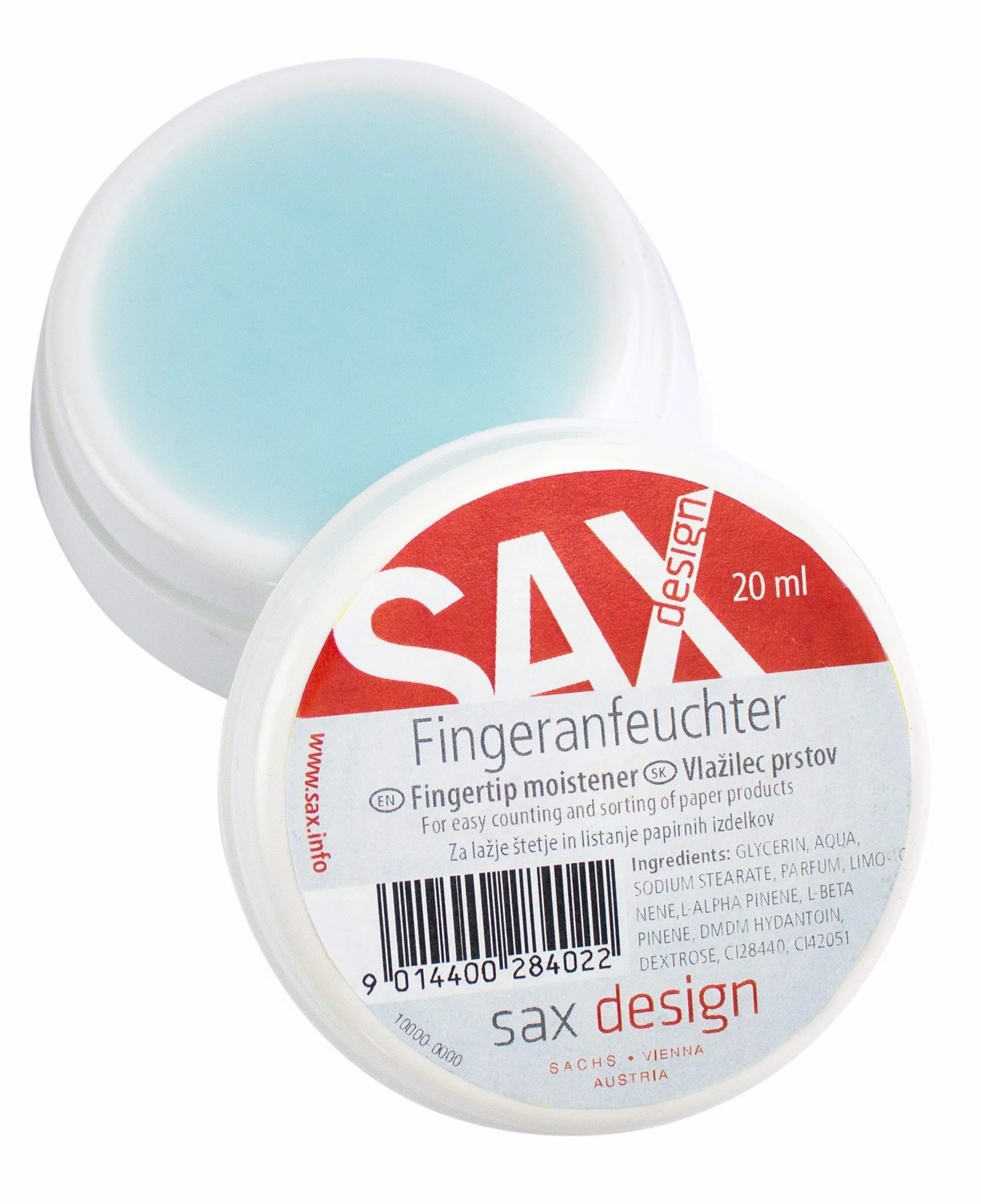 SAX hidratante de dedos 20ml con fragancia a menta