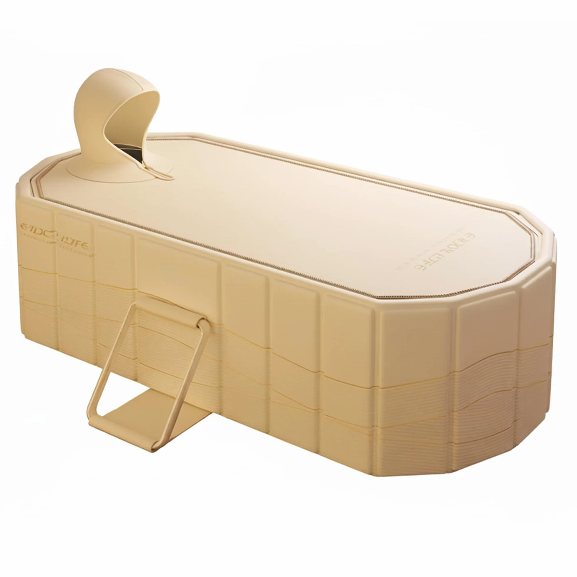 Simcat Bañera portátil 2 en 1 para adultos, 150 x 55 cm, plegable para 2 personas, con tapa, baño caliente y helado con aislamiento