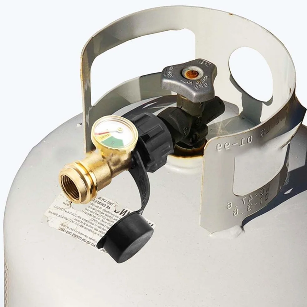 Medidor de tanque de gas, indicador de nivel de tanque con detector de fugas, medidor de gas para GLP, propano, butano, cilindro de gas, monitor de botella