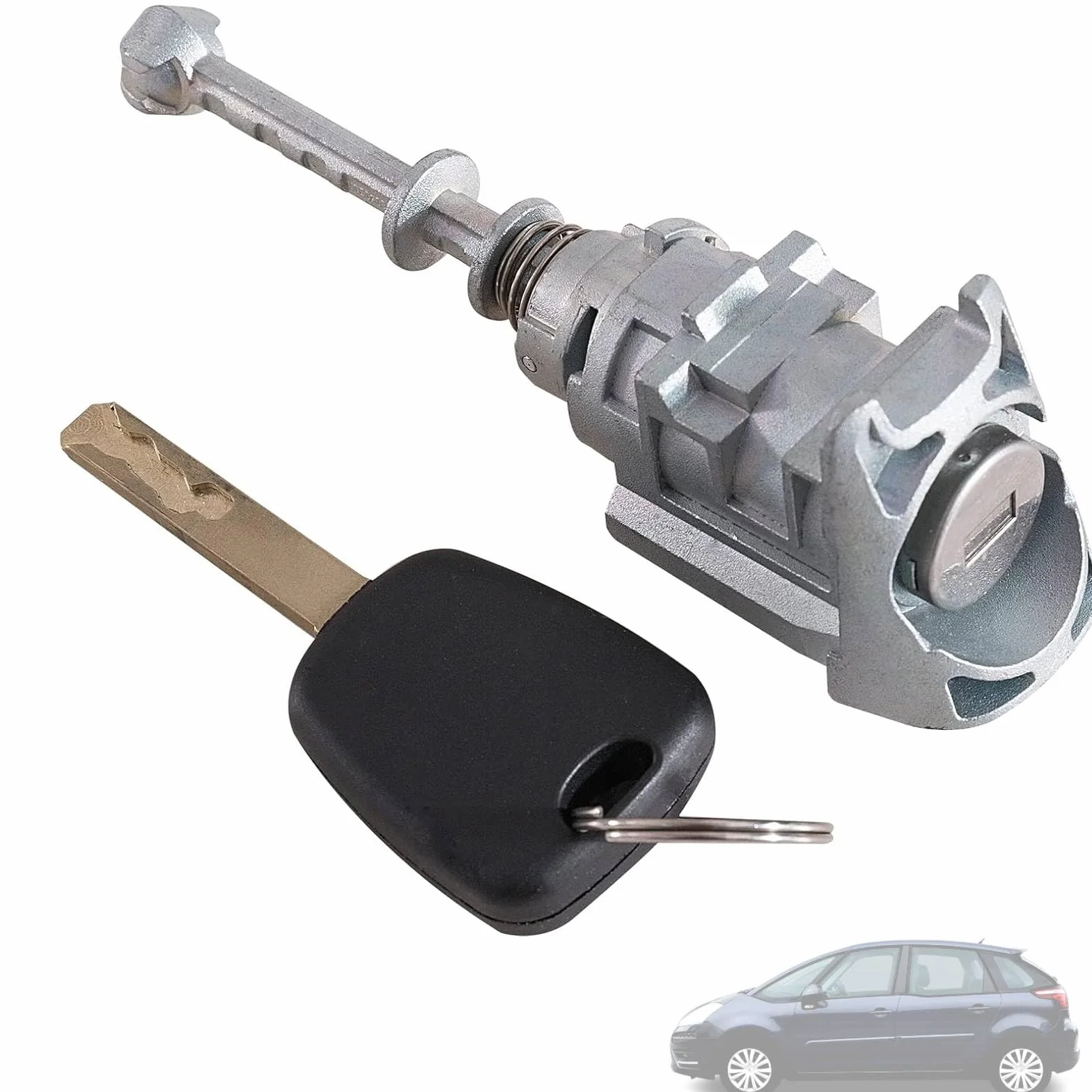 Twowinds - Bombín Cerradura 9170Y0 Compatible con Citroën C4, Coupé (2004-2013), C4 Picasso (2004-2008) - Puerta Delantera Izquierda (Lado Conductor) - NO502085 - Cerradura - Bombín