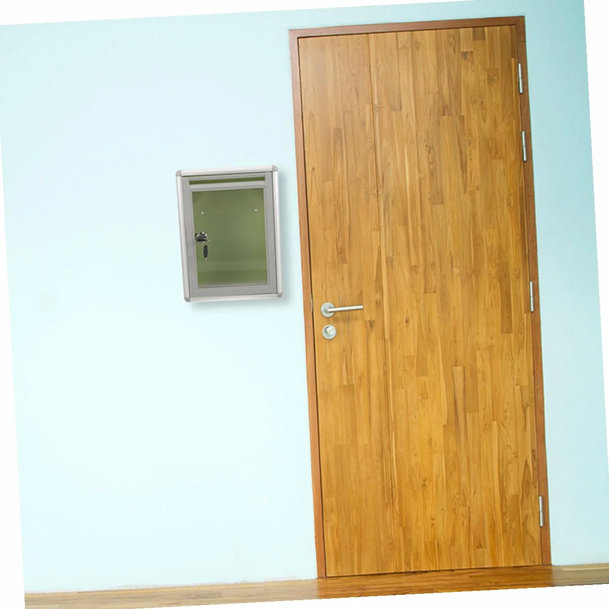 Buzón de Pared con Cerradura Transparente de Aluminio, 2 Unidades | Acrílico, Superficie Lisa, para Oficina y Exterior, Formato Compacto, Incluye Cierre de Seguridad
