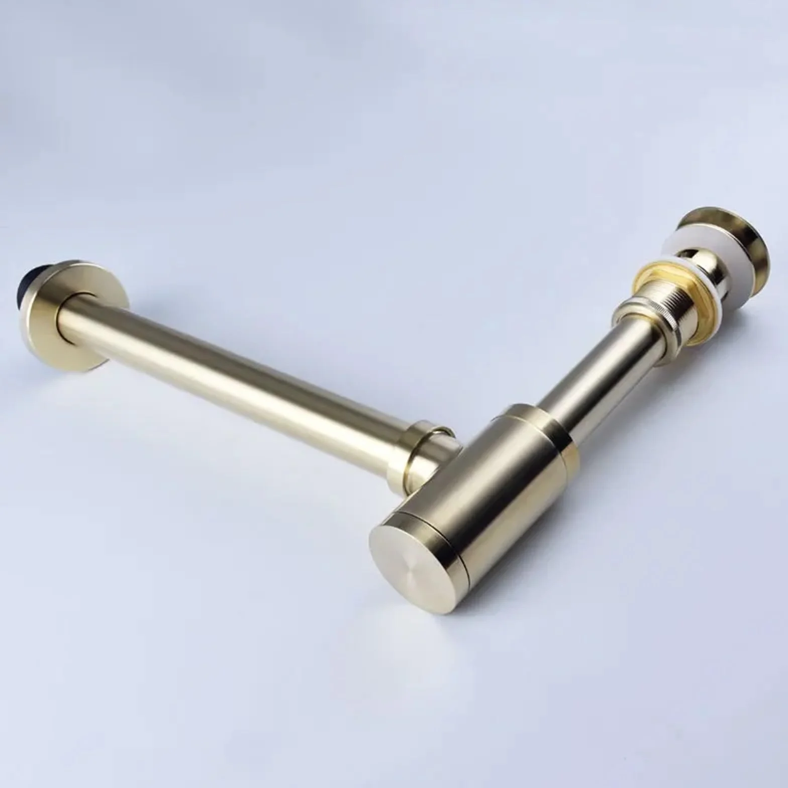 Basin Pop Up Drain Antique Brass Bottle Trap Bathroom Sink Siphon Drains with Kit Para Lavabo De Baño y Lavabo(Color 1)