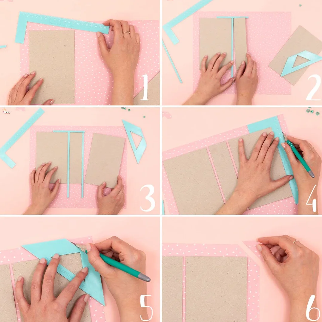Craftelier Kit Completo de Reglas para Encuadernación Turquesa