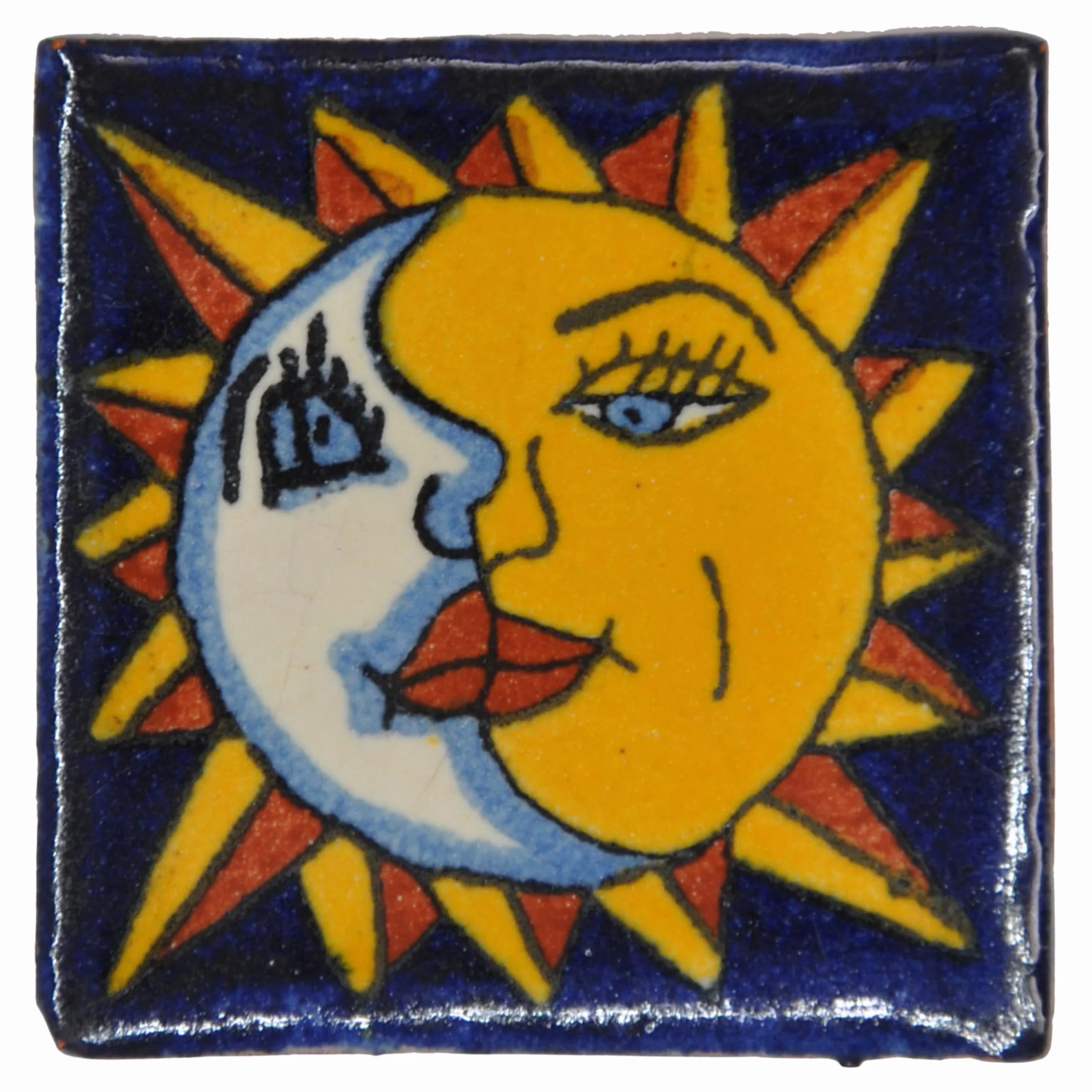Tumia LAC Azulejos Mexicanos Artesanales de Talavera de 5cm