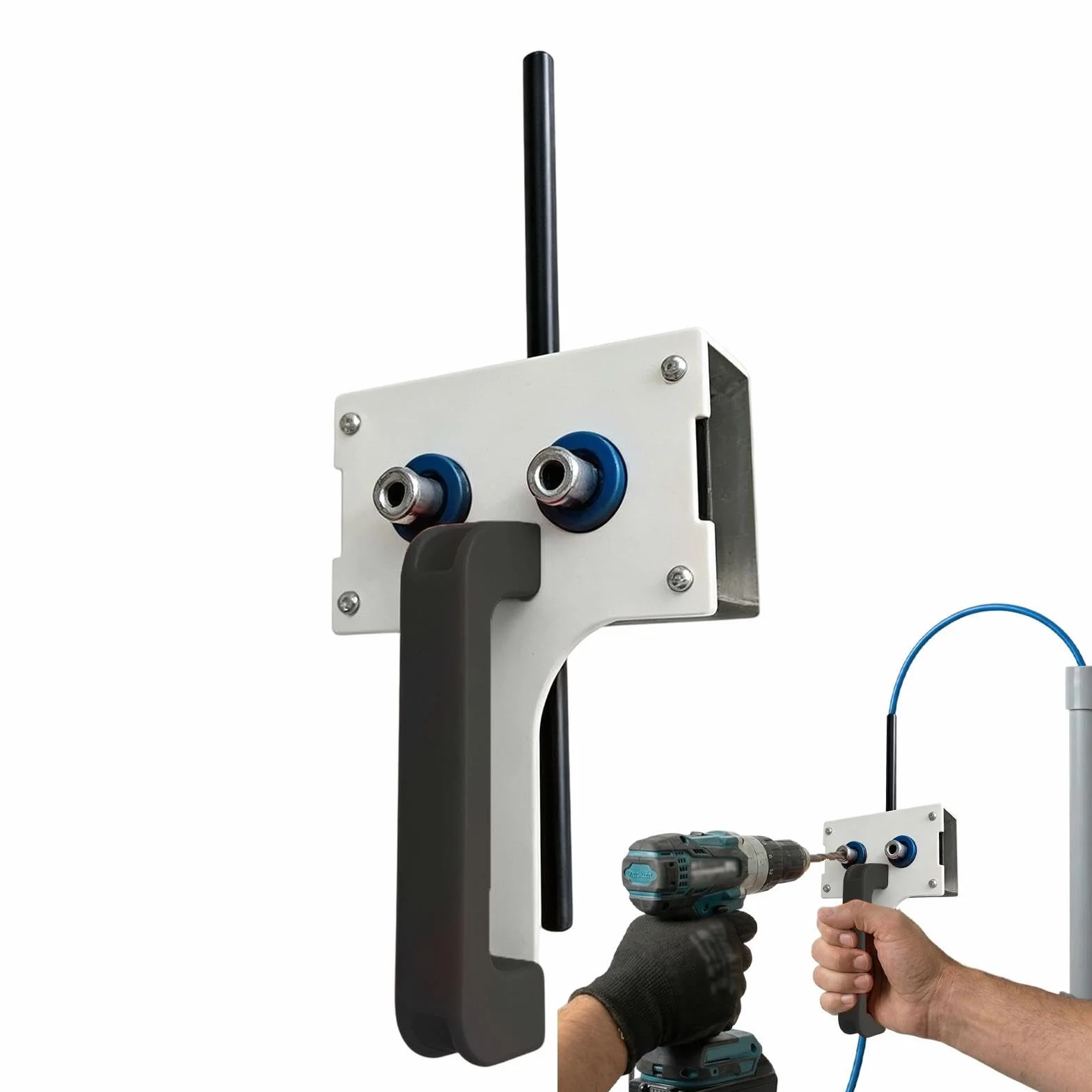 Tiracables | Herramienta Guía Accionada Por Taladro Electricista | Tirador De Cables Para Cableado A Través De Pared | Para Proyectos De Cableado Industrial E Hidroeléctrico Tuberías Metálicas
