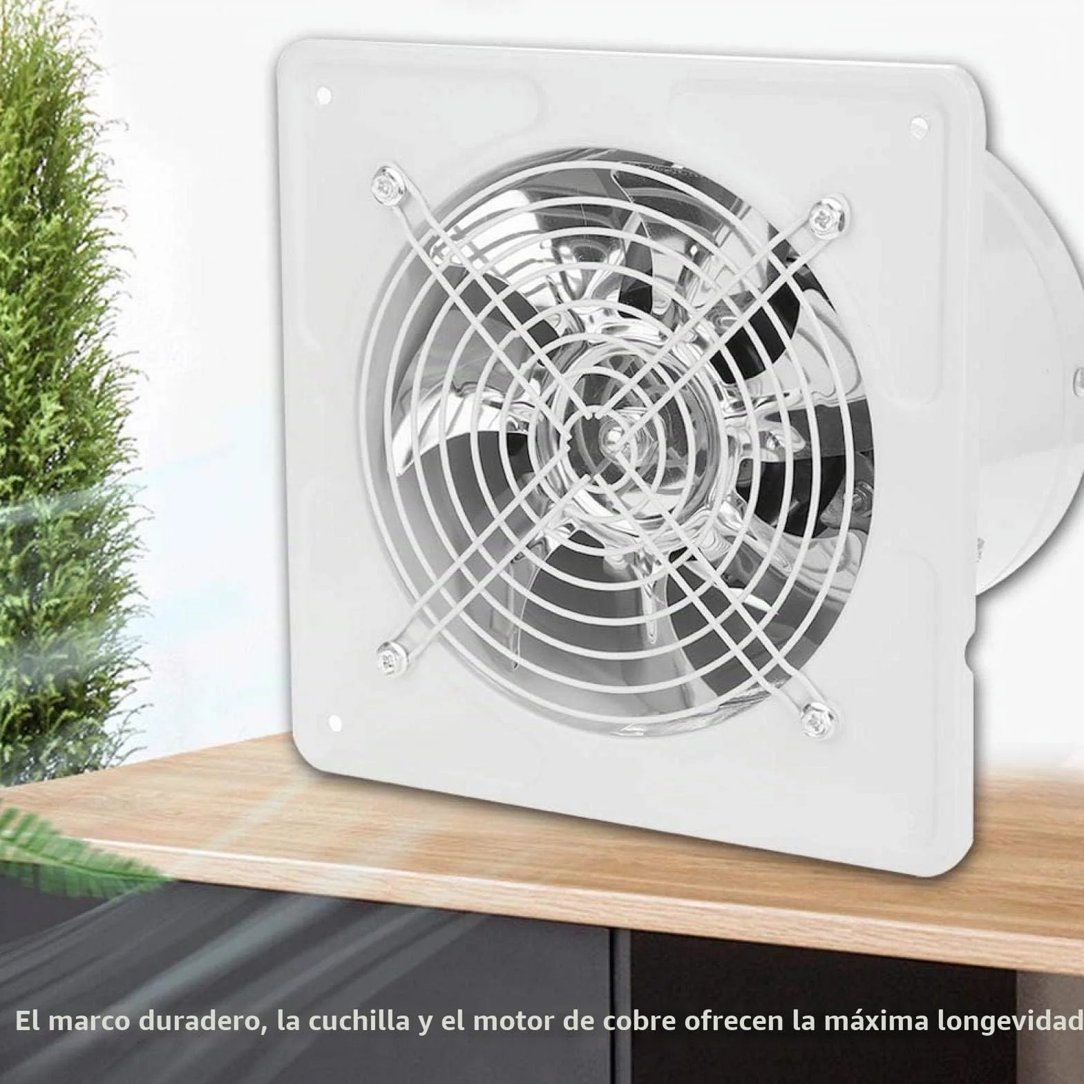 Tyenaza Ventilador Axial de 40W, Ventilador Extractor de Aire Silencioso, 150 mm Extractor Ventilador Extractor de Aire, para Techo y Pared, para Hogar BañO Cocina Garaje VentilacióN(Blanco Crema)