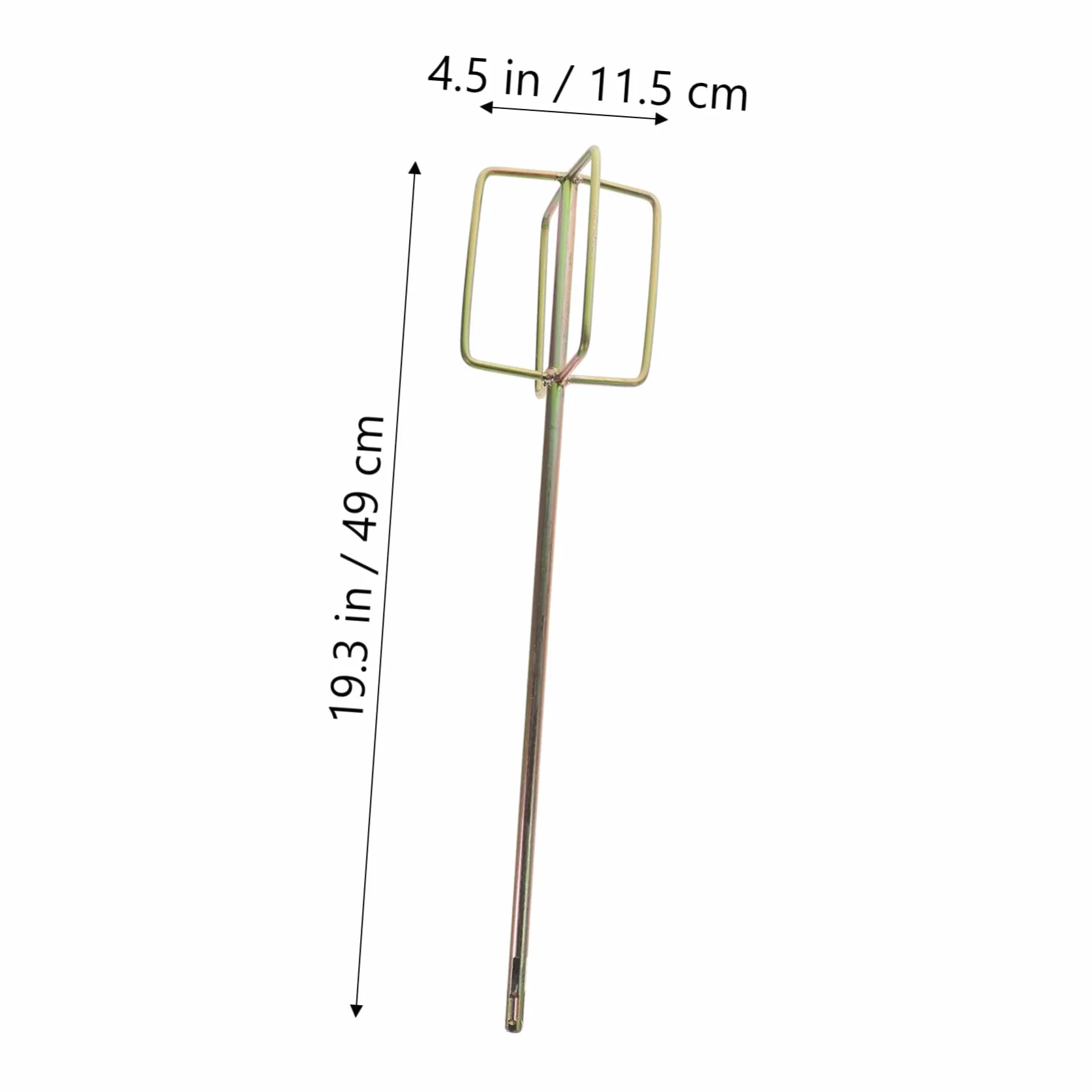DOITOOL Varillas Mezcladoras De Cemento y Pintura Para Taladro Eléctrico, Accesorios Resistentes Oxidación, Barras Cuadradas De Alta Dureza Para Obra y Hogar, Pack 2 Unidades Reutilizables