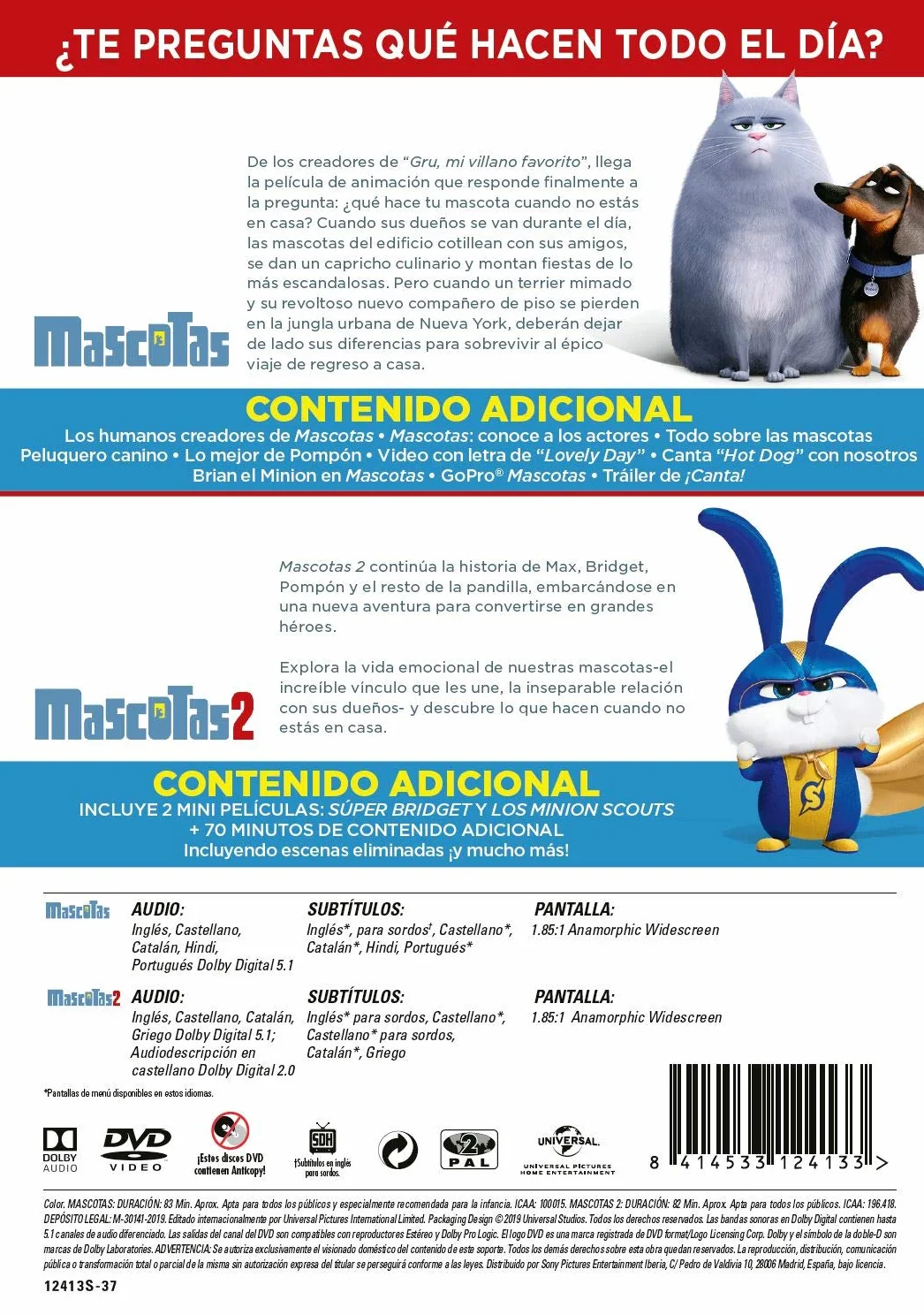 Pack: Mascotas 1+2