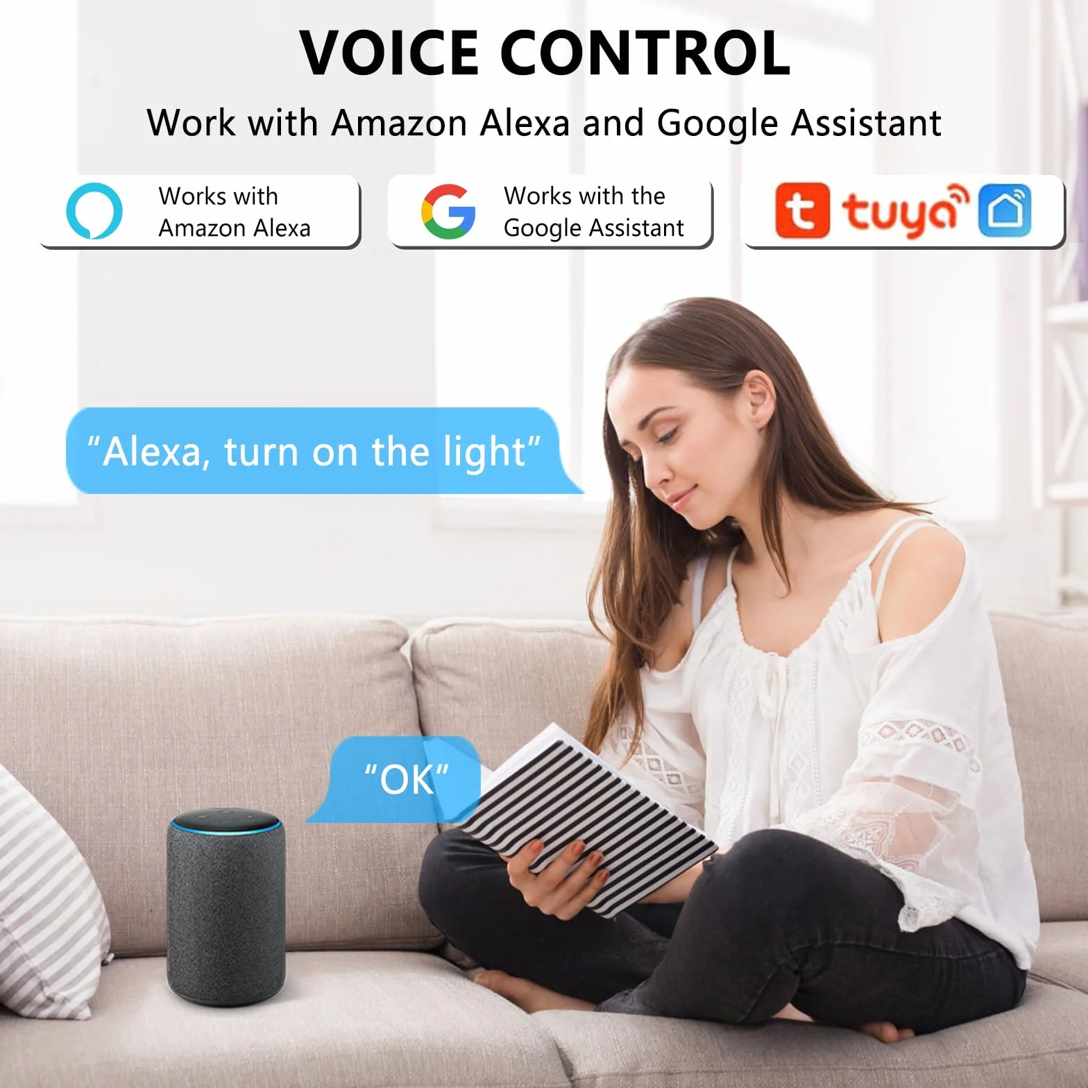 1PC Interruptor de Luz Inteligente WIFI, Alexa Interruptor Inteligente Módulo, Mini Smart Switch WIFI Compatible con Alexa,Tuya y Smart Life, Requiere Conductor Neutro