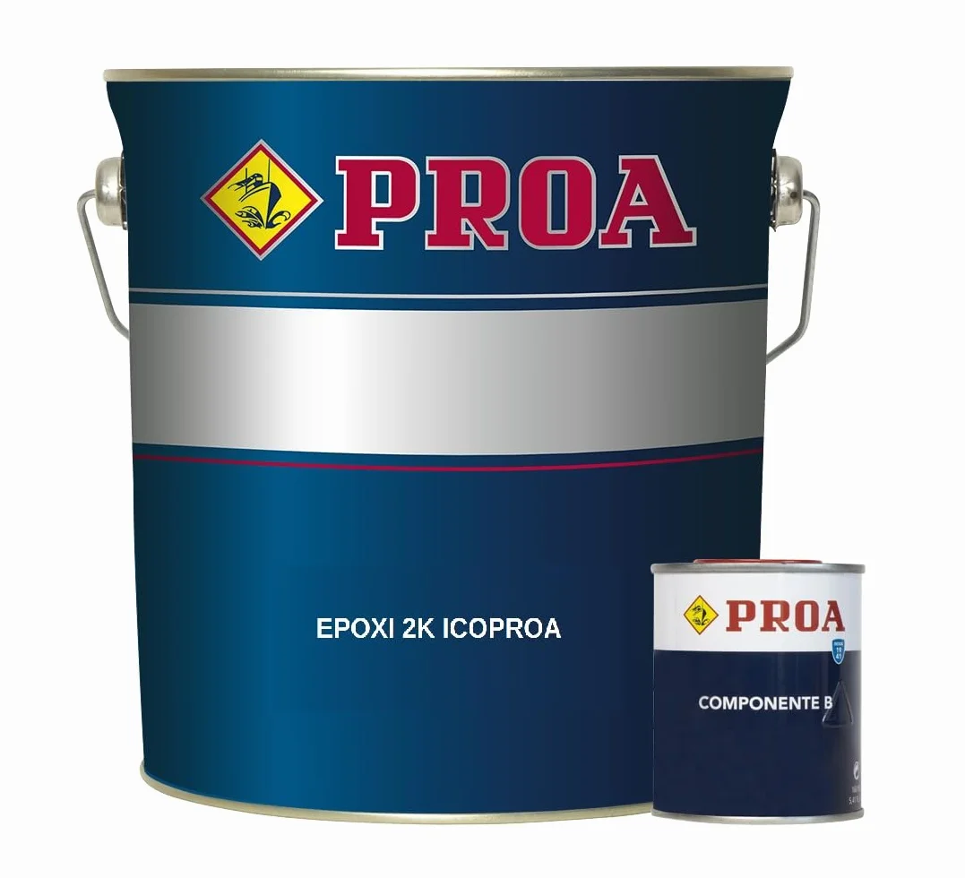 ESMALTE EPOXI ICOPROA 2 COMPONENTES. Gris Suave Ral 7035. 0,750KG+0,300KG. Maxima resistencia en suelos y paredes.