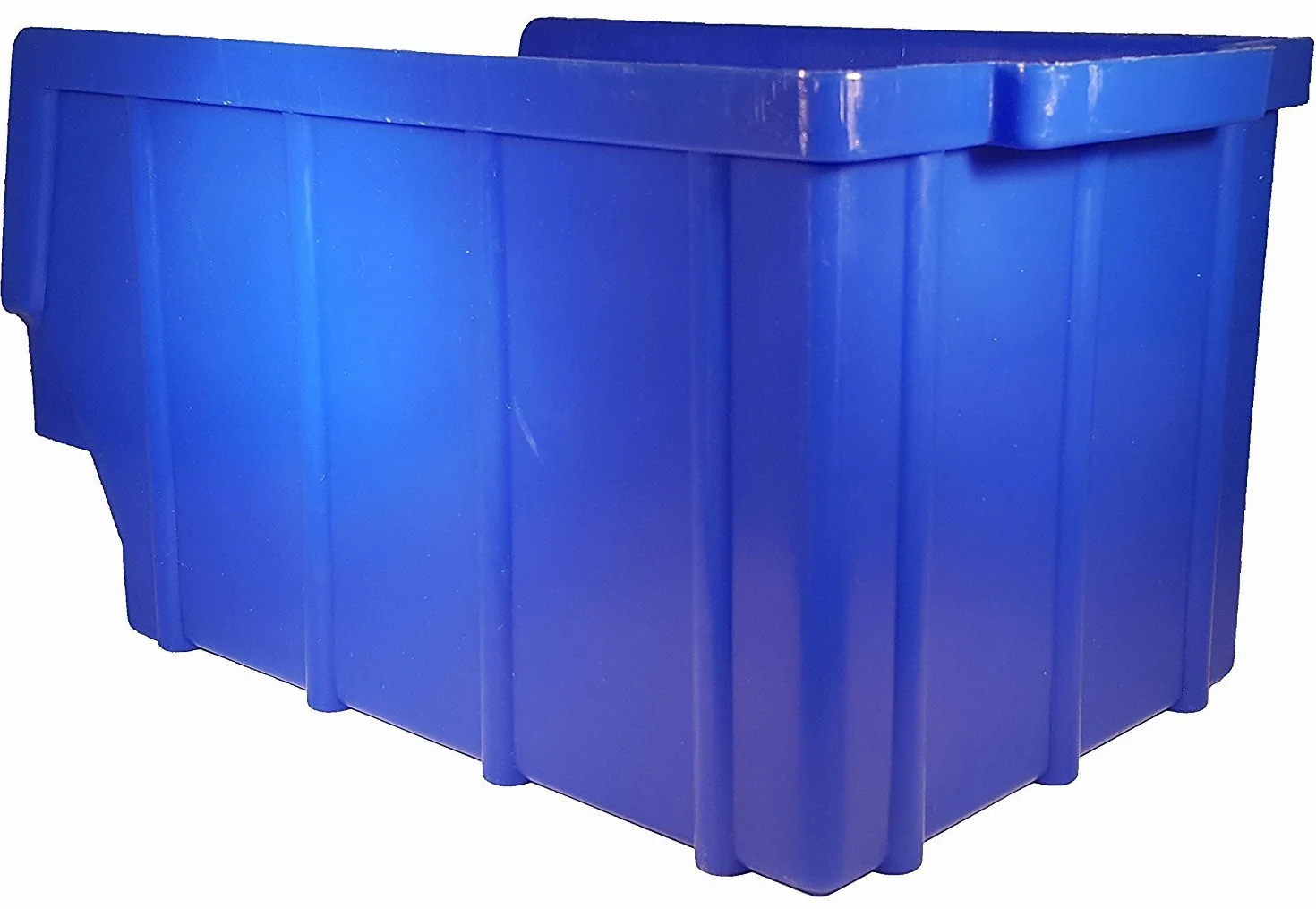 25 unidades Cajas – Color Azul – Tamaño 3 (145 x 248 x 127 mm) – Apilable/Visión estante de caja/caja/caja de almacenamiento